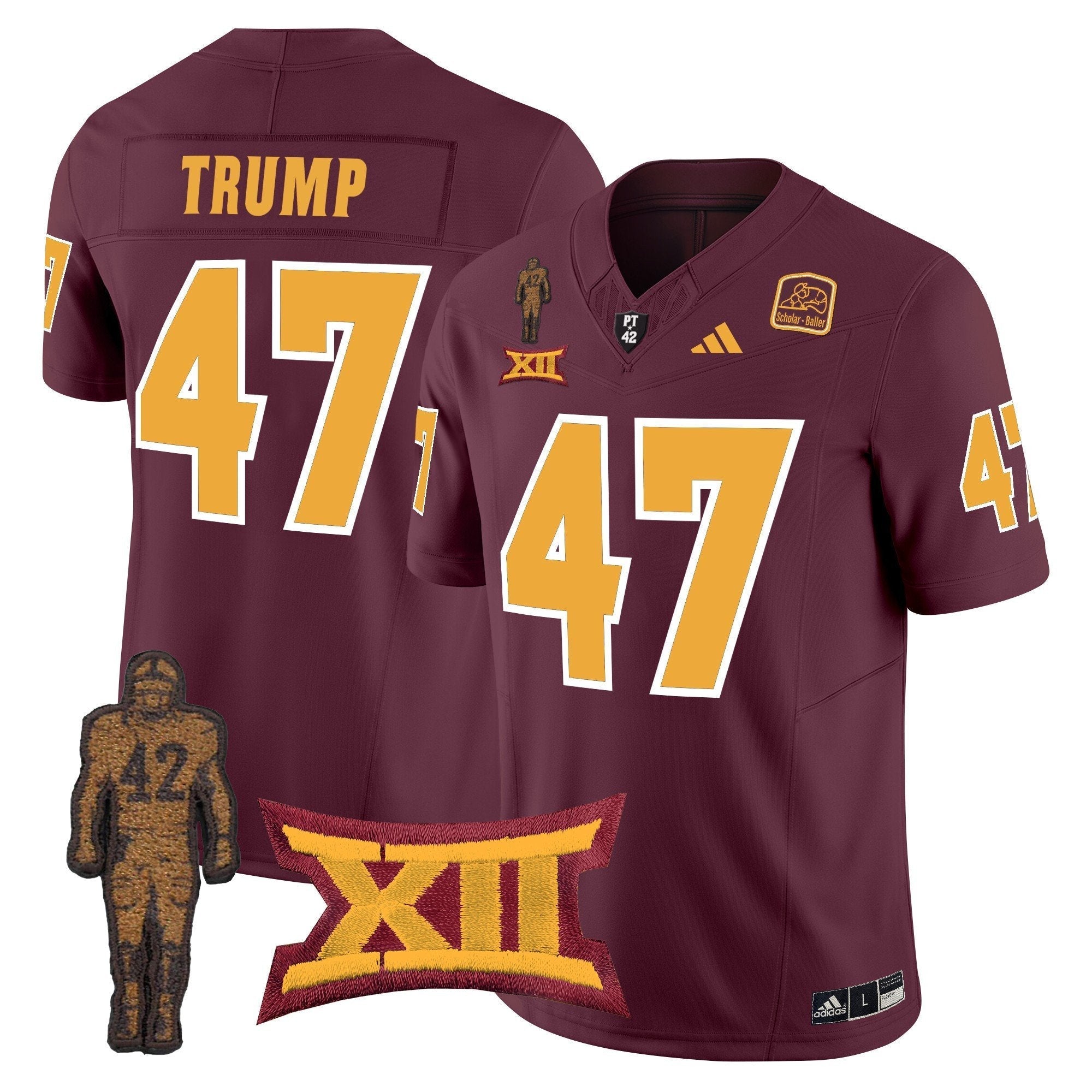 ASU Pat Tillman Honoring Patch Vapor Limited Jersey - All Stitched