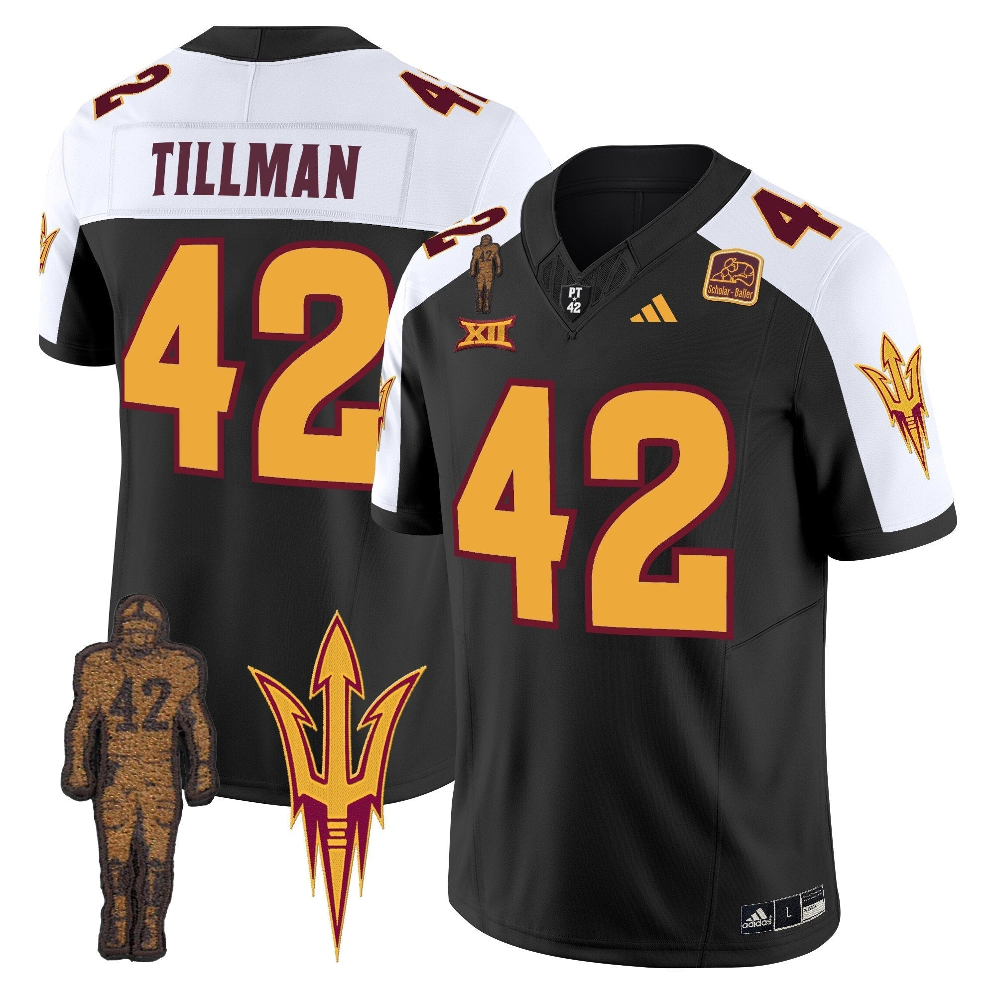ASU Pat Tillman Honoring Patch Vapor Limited Jersey - All Stitched