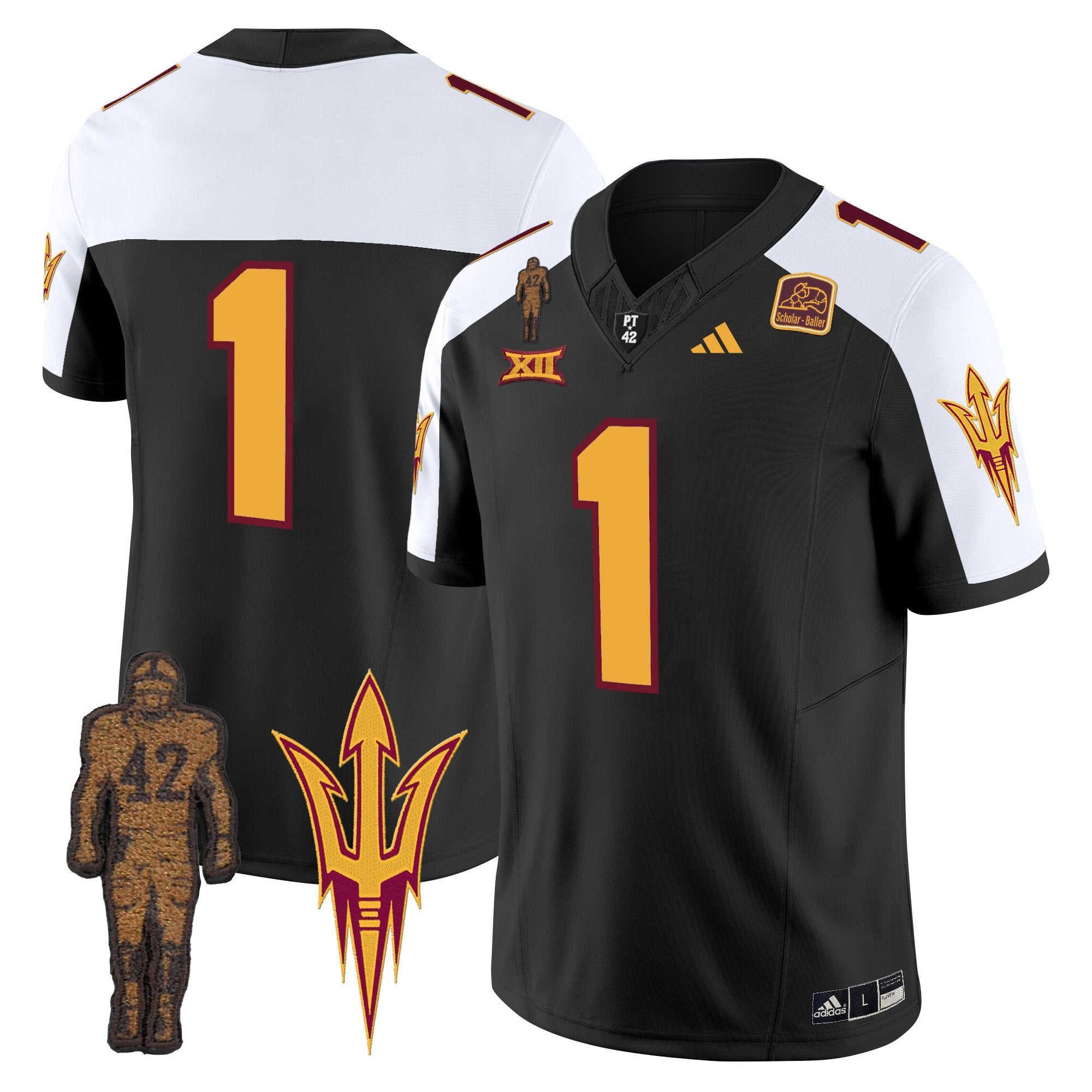 ASU Pat Tillman Honoring Patch Vapor Limited Jersey - All Stitched