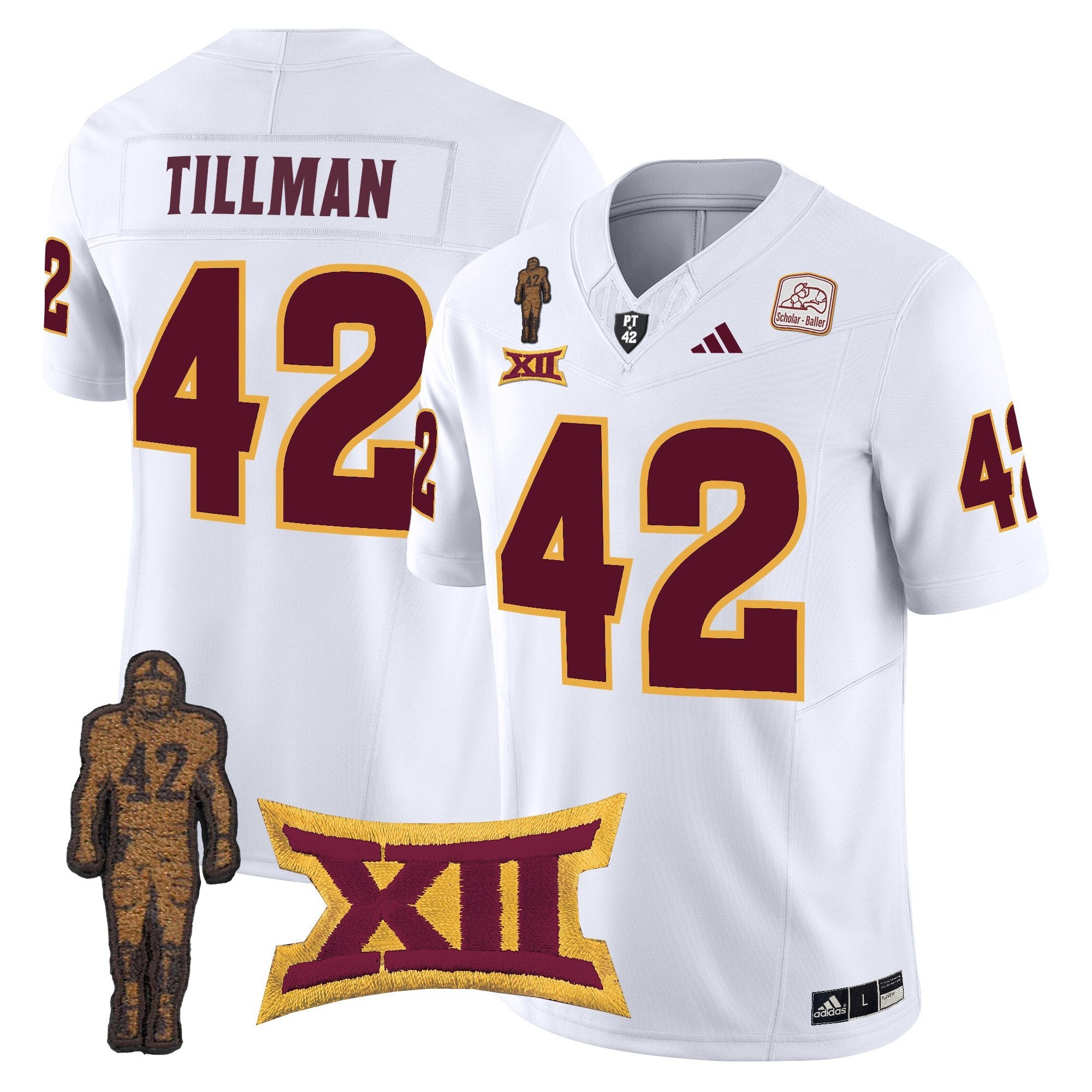 ASU Pat Tillman Honoring Patch Vapor Limited Jersey - All Stitched