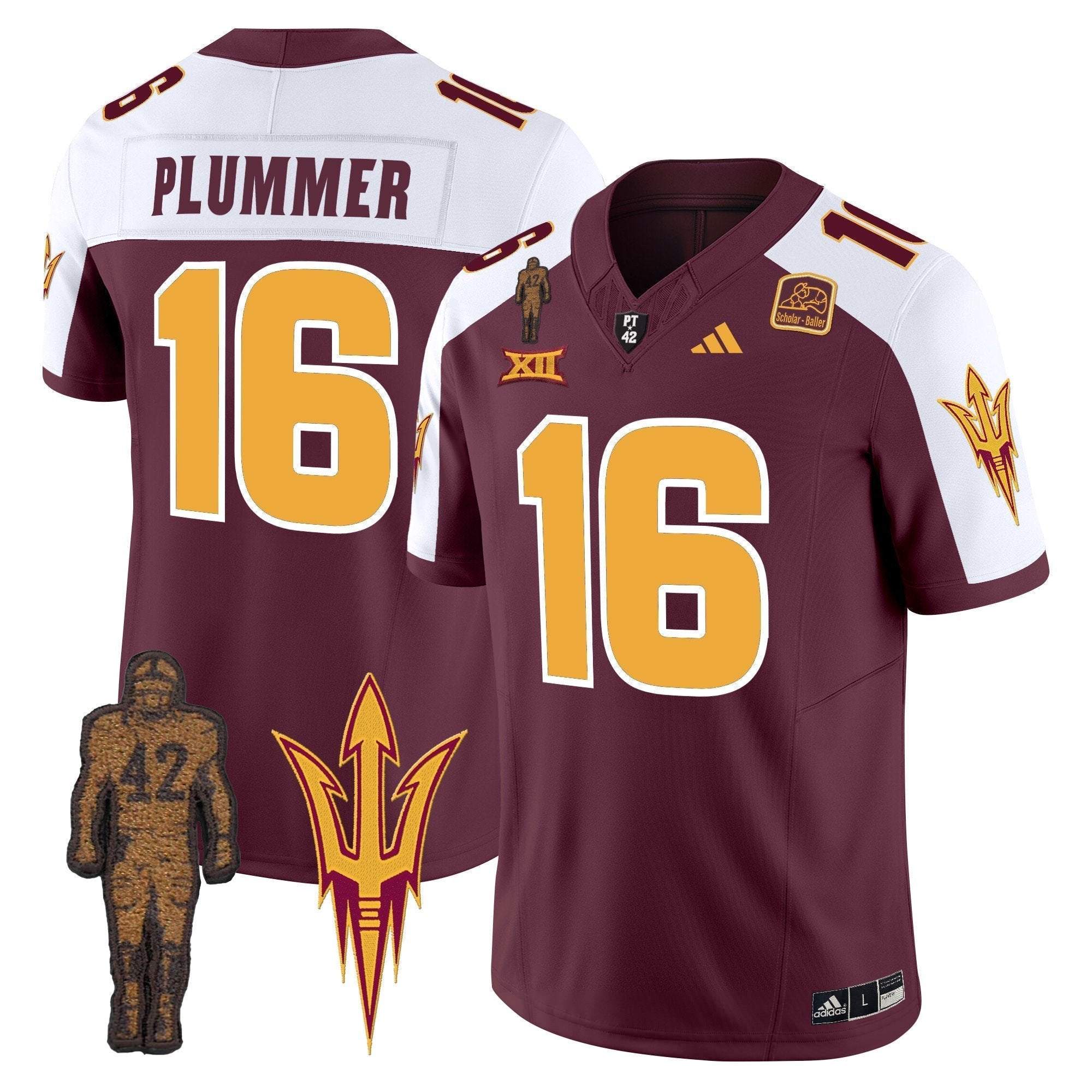 ASU Pat Tillman Honoring Patch Vapor Limited Jersey - All Stitched