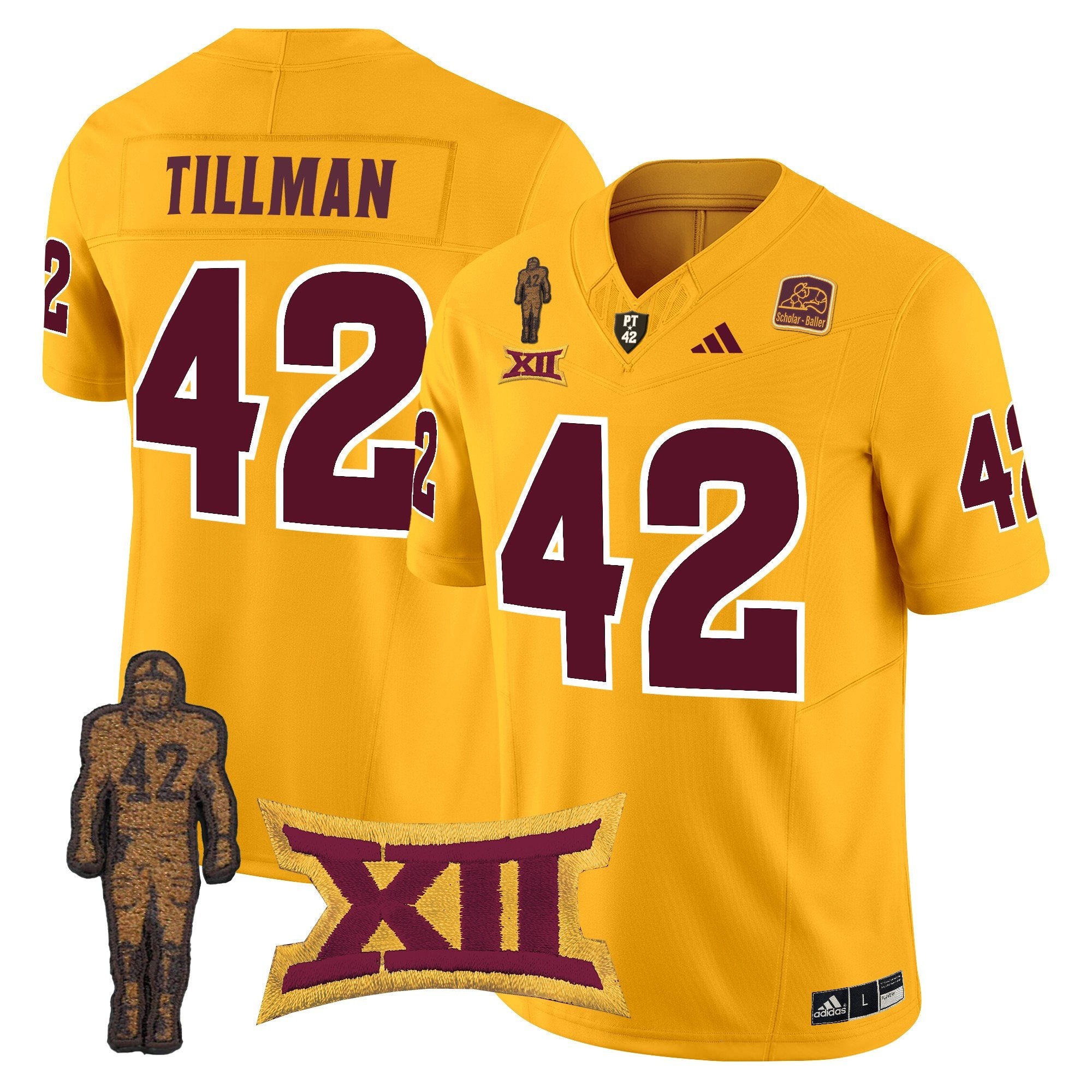 ASU Pat Tillman Honoring Patch Vapor Limited Jersey - All Stitched