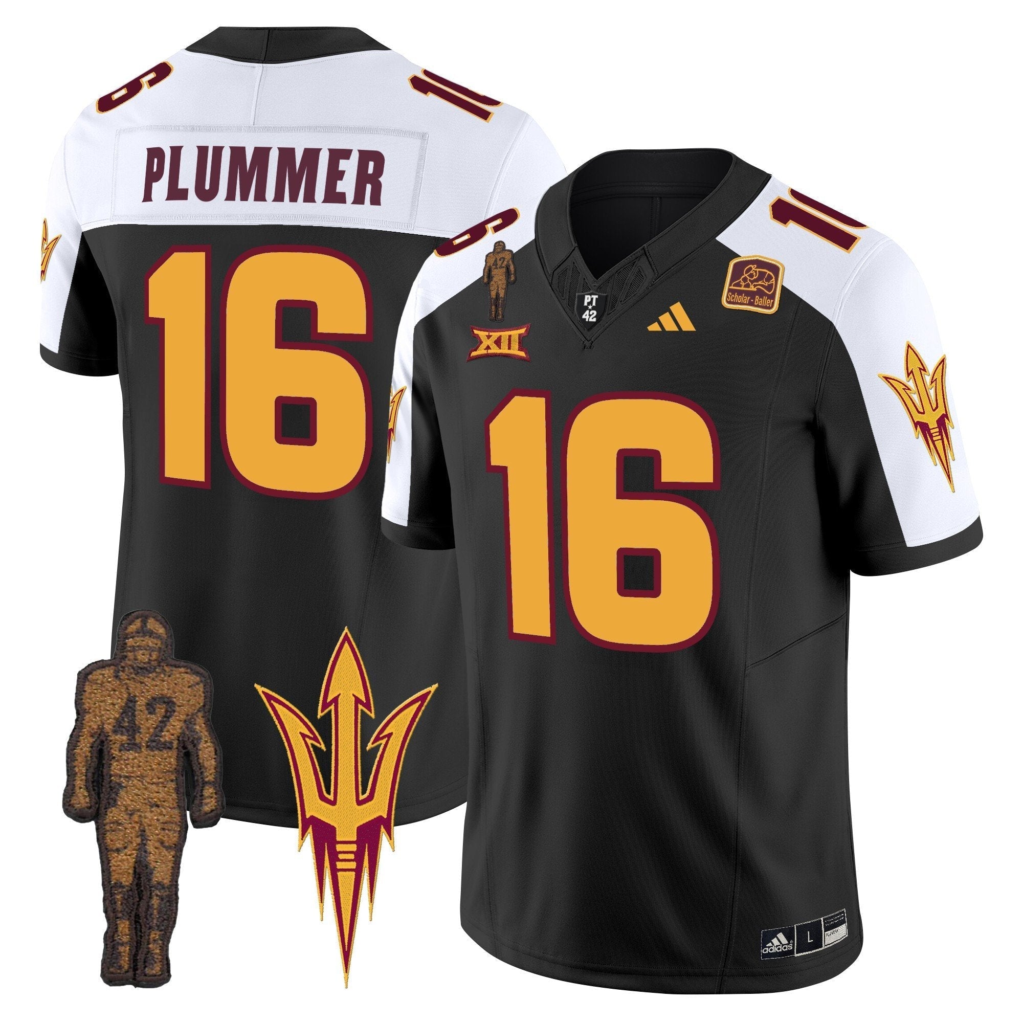 ASU Pat Tillman Honoring Patch Vapor Limited Jersey - All Stitched