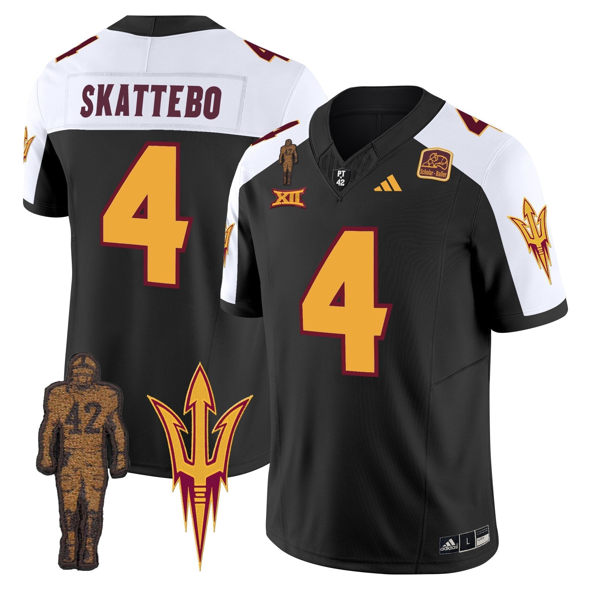 ASU Pat Tillman Honoring Patch Vapor Limited Jersey - All Stitched