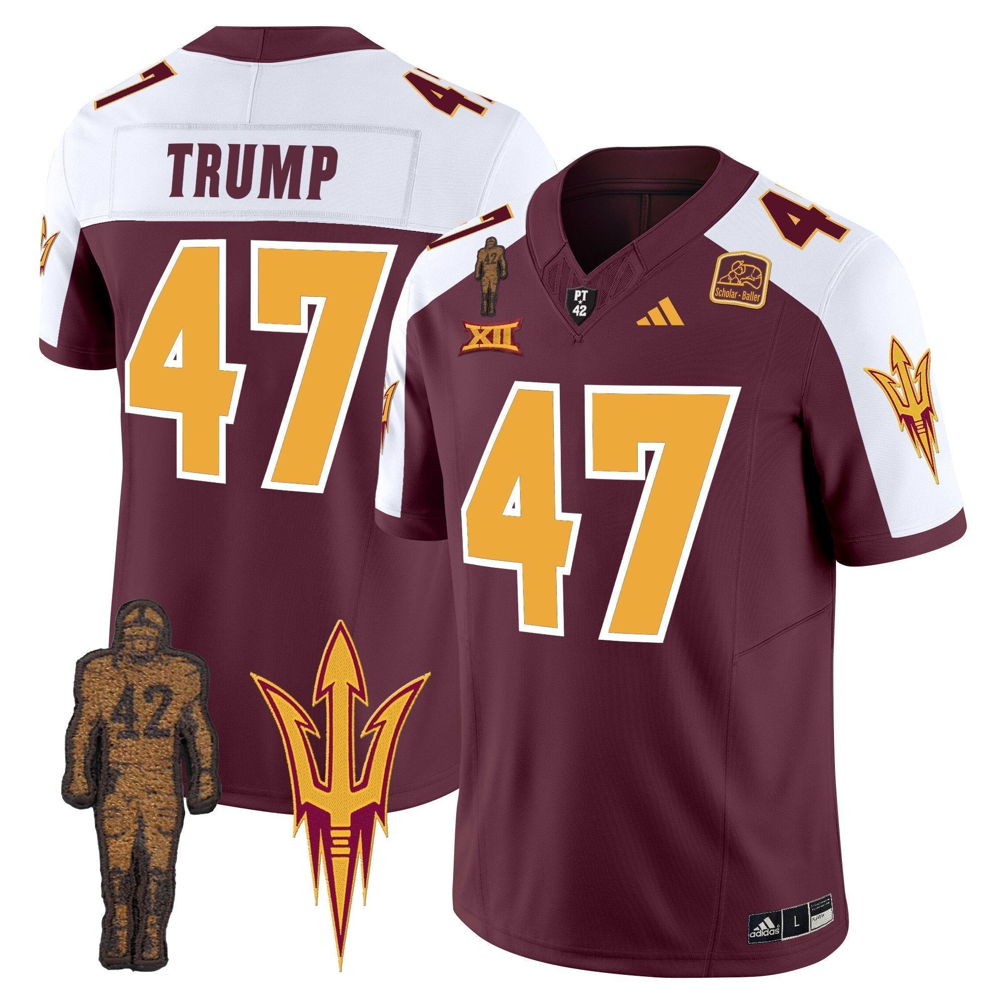 ASU Pat Tillman Honoring Patch Vapor Limited Jersey - All Stitched
