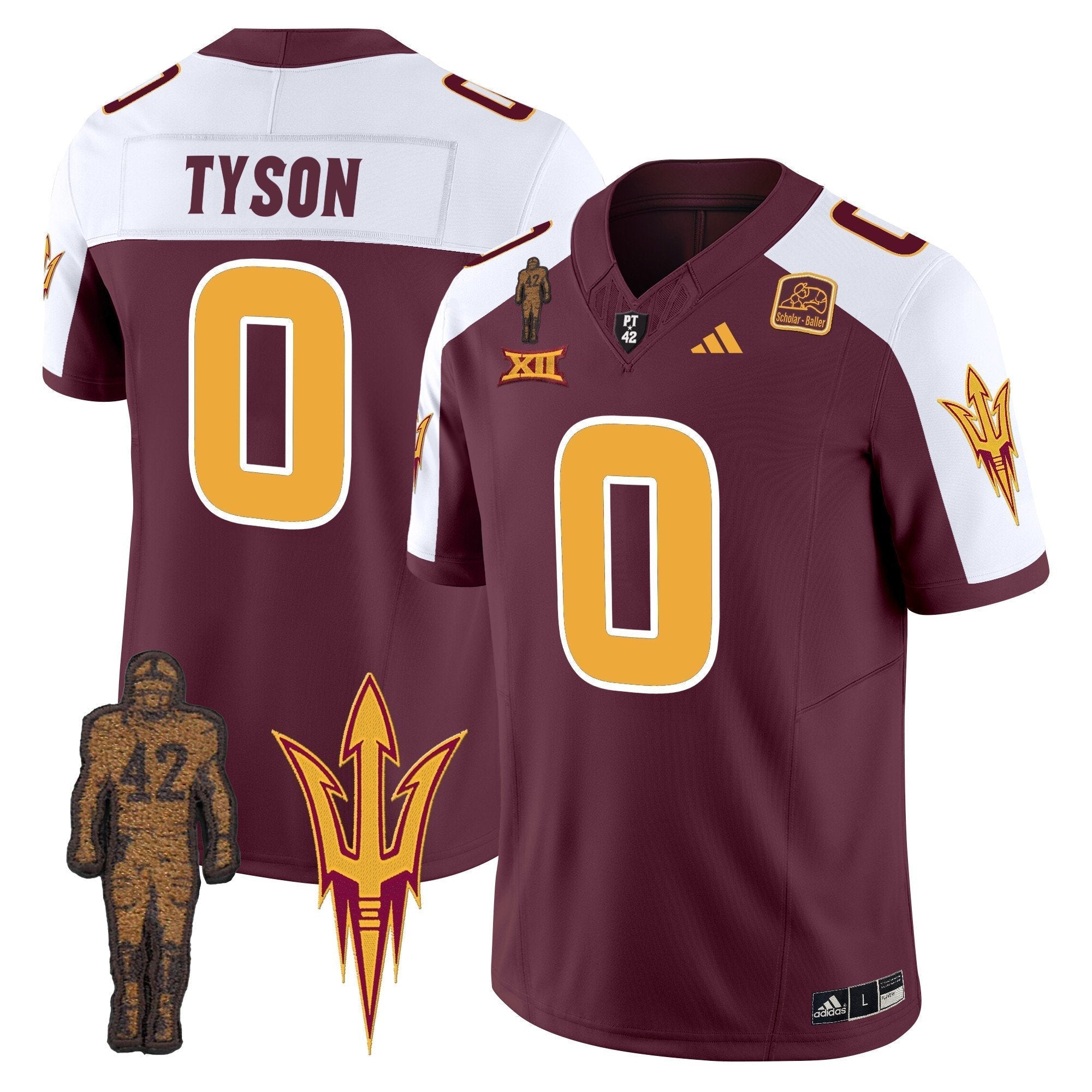 ASU Pat Tillman Honoring Patch Vapor Limited Jersey - All Stitched