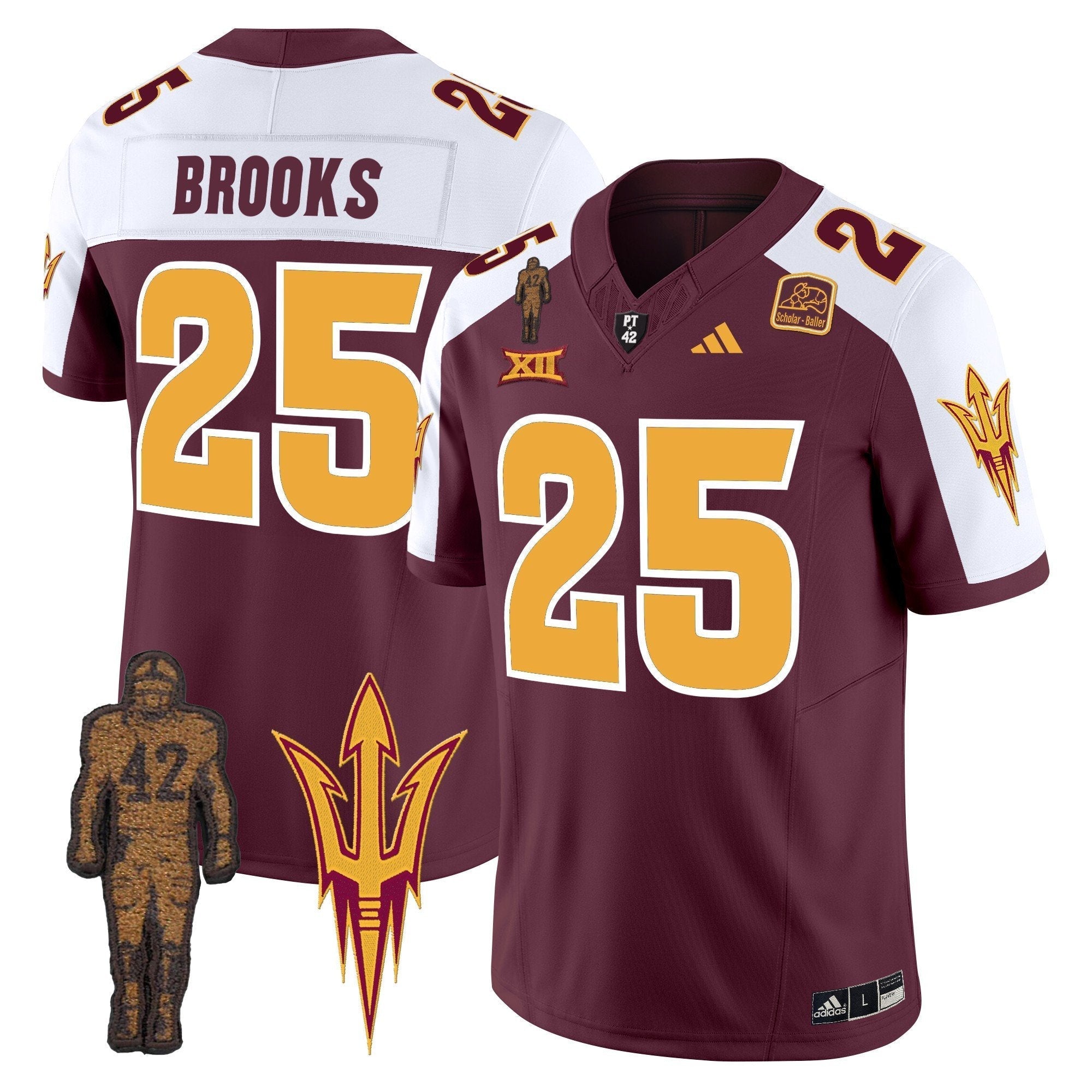 ASU Pat Tillman Honoring Patch Vapor Limited Jersey - All Stitched
