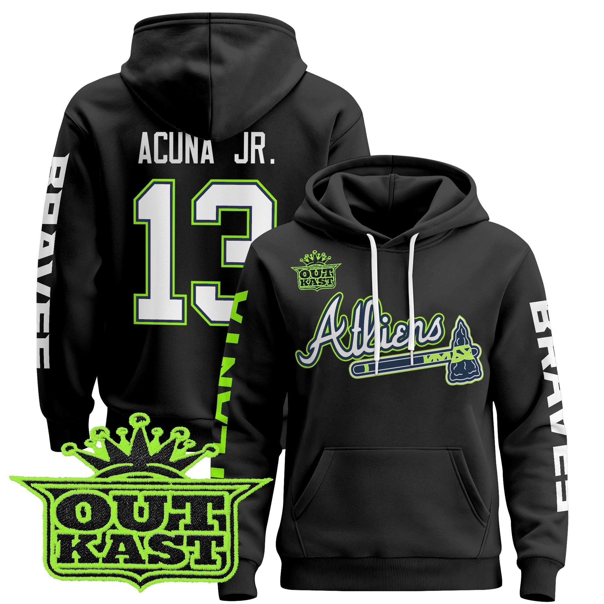 ATL 2025 Atliens Pullover Hoodie - All Stitched