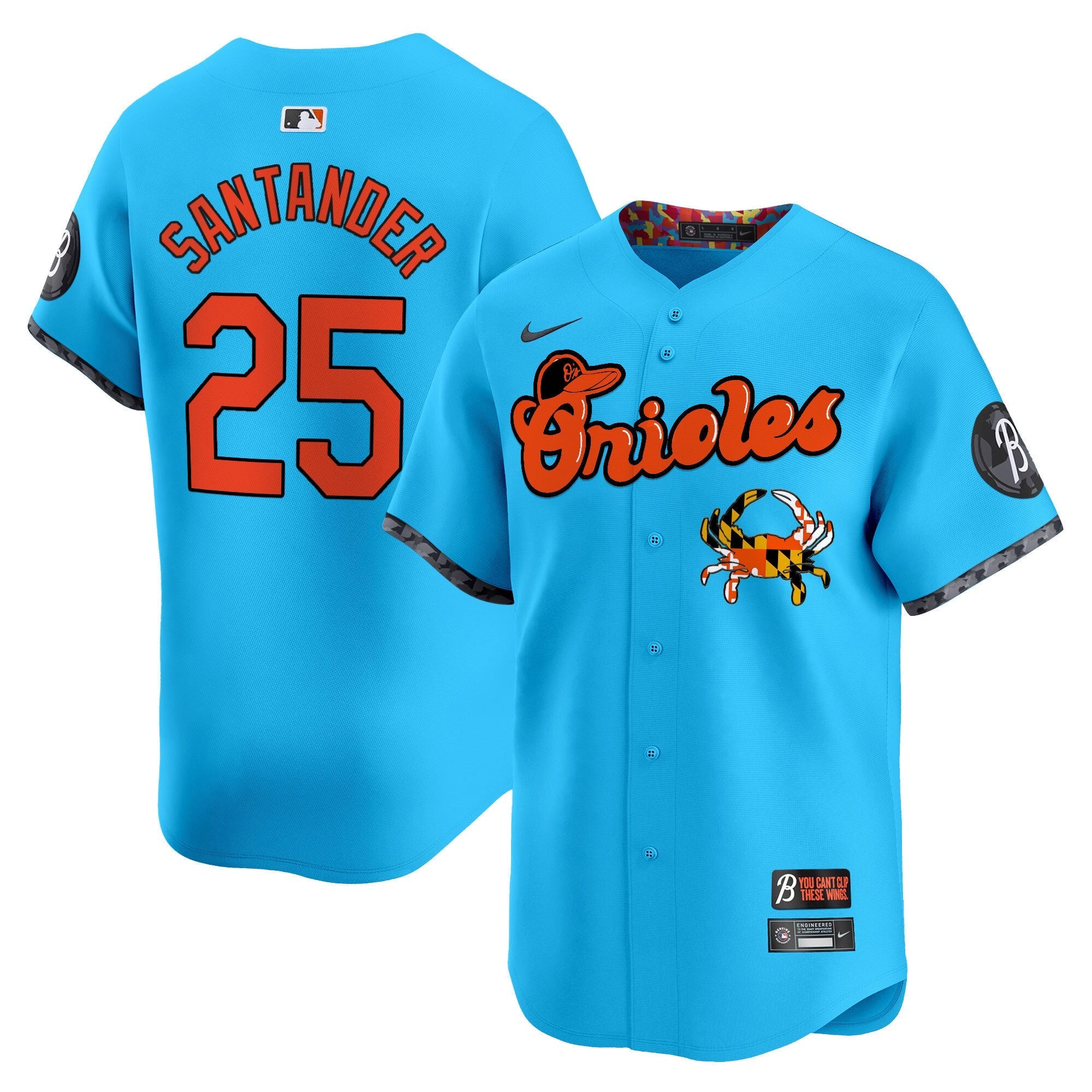 BAL Maryland Blue Crab Vapor Premier Limited Jersey - All Stitched