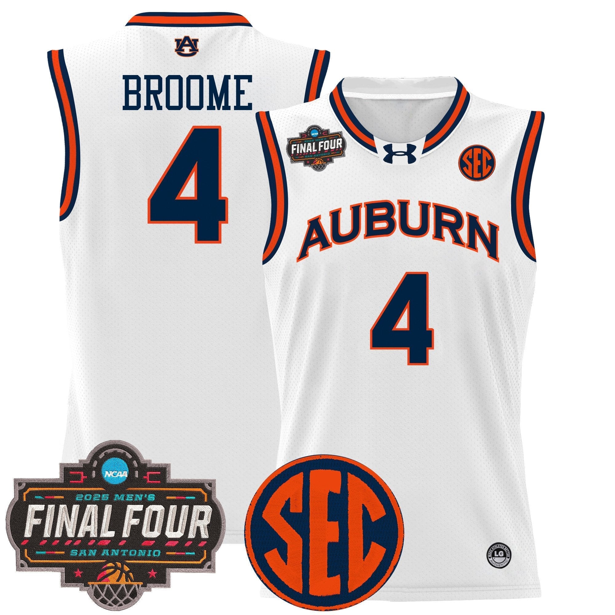 AUB 2025 Final Four Patch Lightweight Basketball Jersey - All Stitched