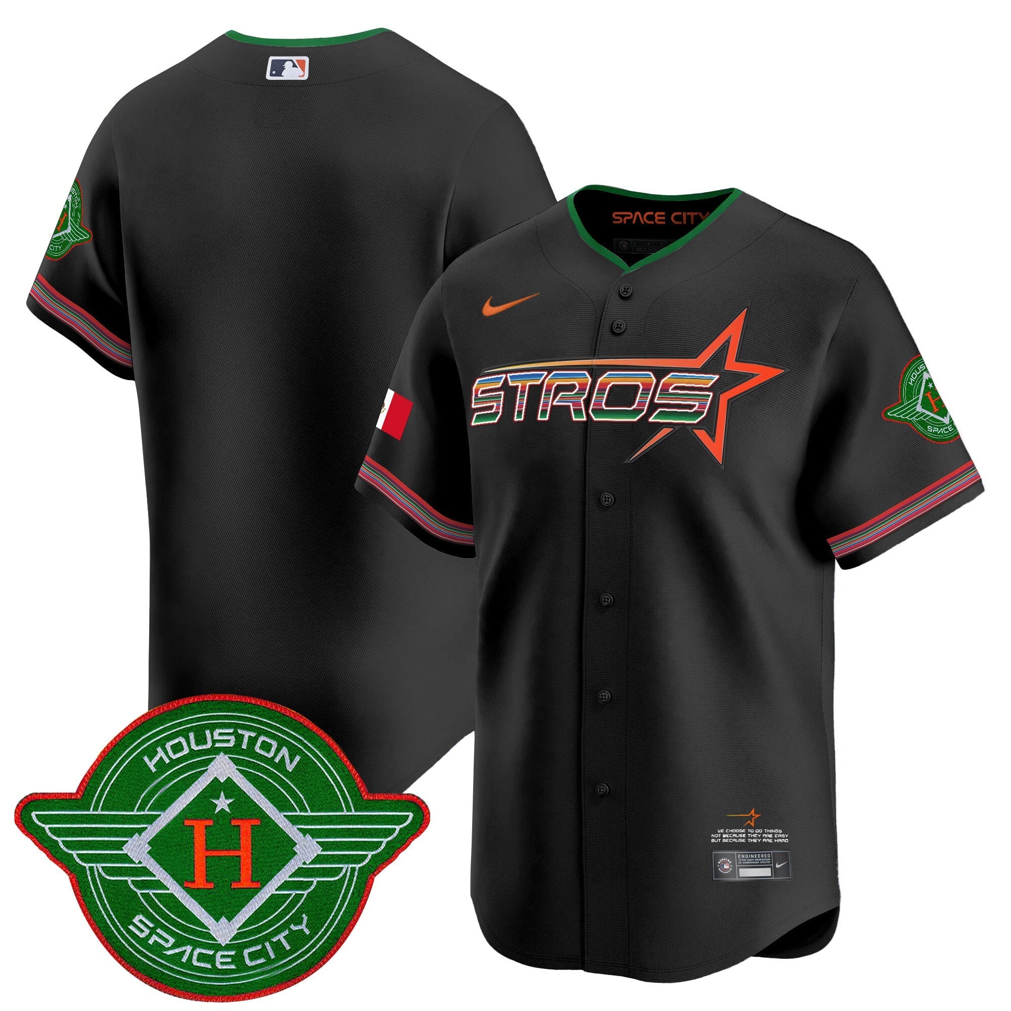 Astros 2025 City Connect Mexico Vapor Premier Limited Jersey - All Stitched