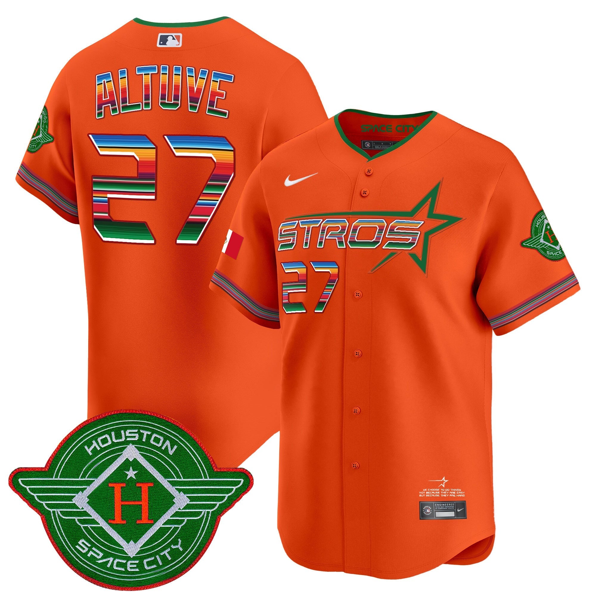 Astros 2025 City Connect Mexico Vapor Premier Limited Jersey - All Stitched