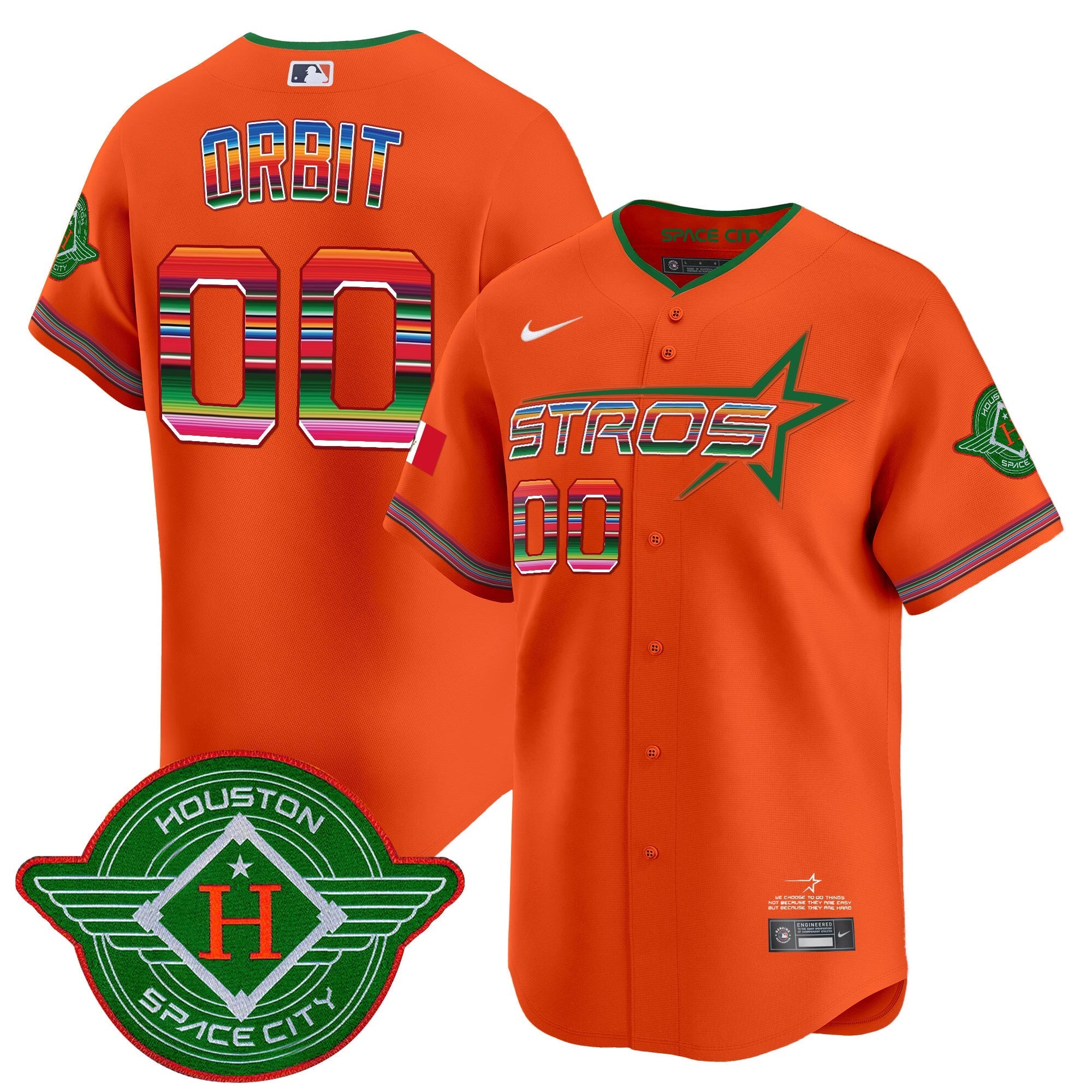 Astros 2025 City Connect Mexico Vapor Premier Limited Jersey - All Stitched