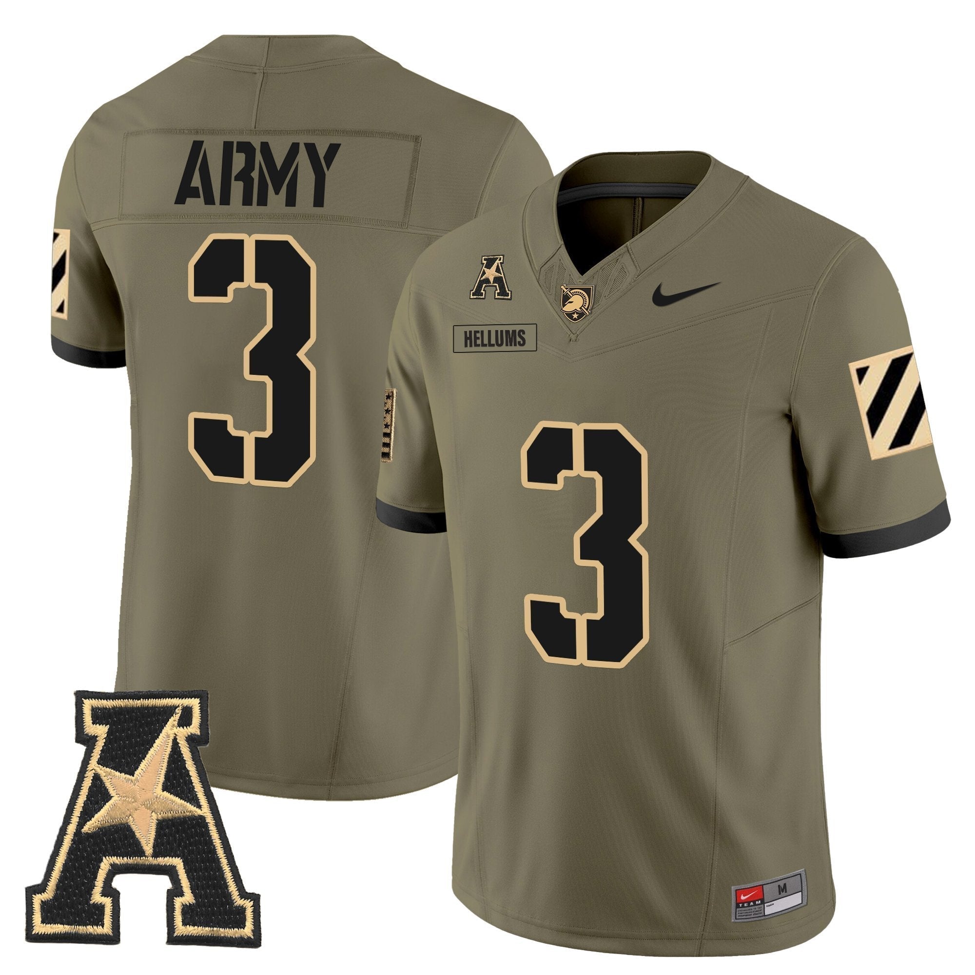 Army Black Knights 2025 Vapor Limited Jersey - All Stitched