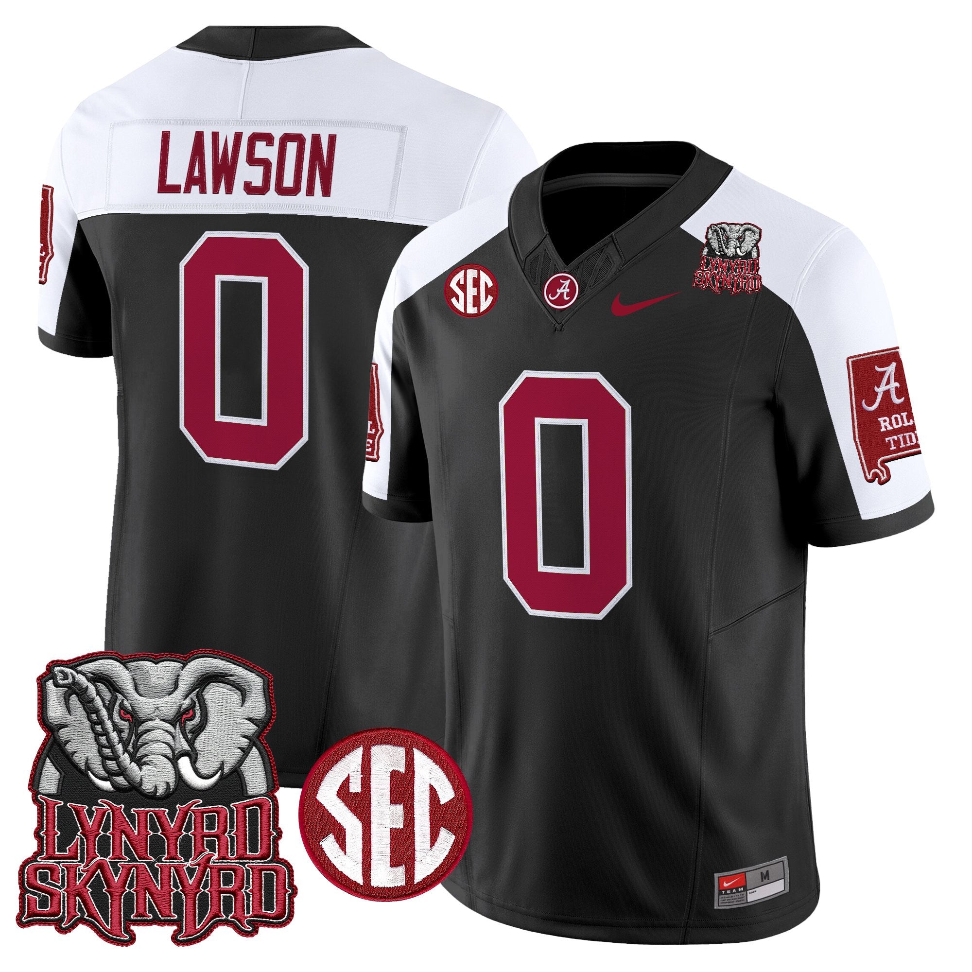 BAMA x Lynyrd Skynyrd Vapor Limited Jersey - Alabama Map - All Stitched