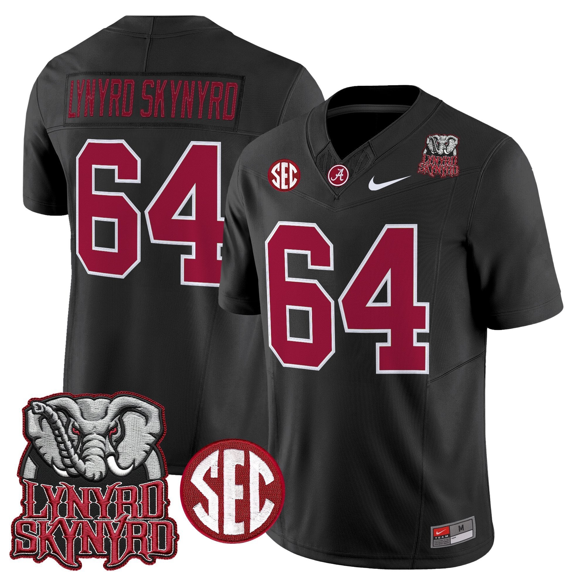 BAMA x Lynyrd Skynyrd Vapor Limited Jersey - Alabama Map - All Stitched