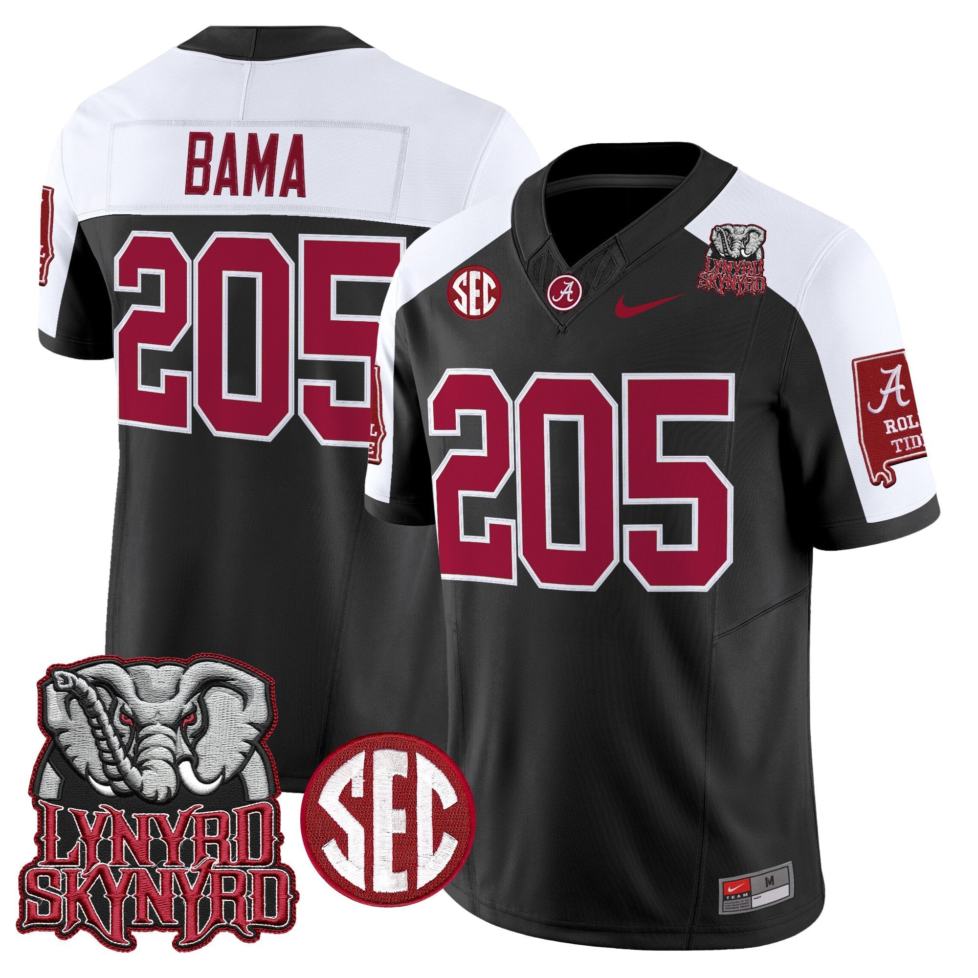 BAMA x Lynyrd Skynyrd Vapor Limited Jersey - Alabama Map - All Stitched