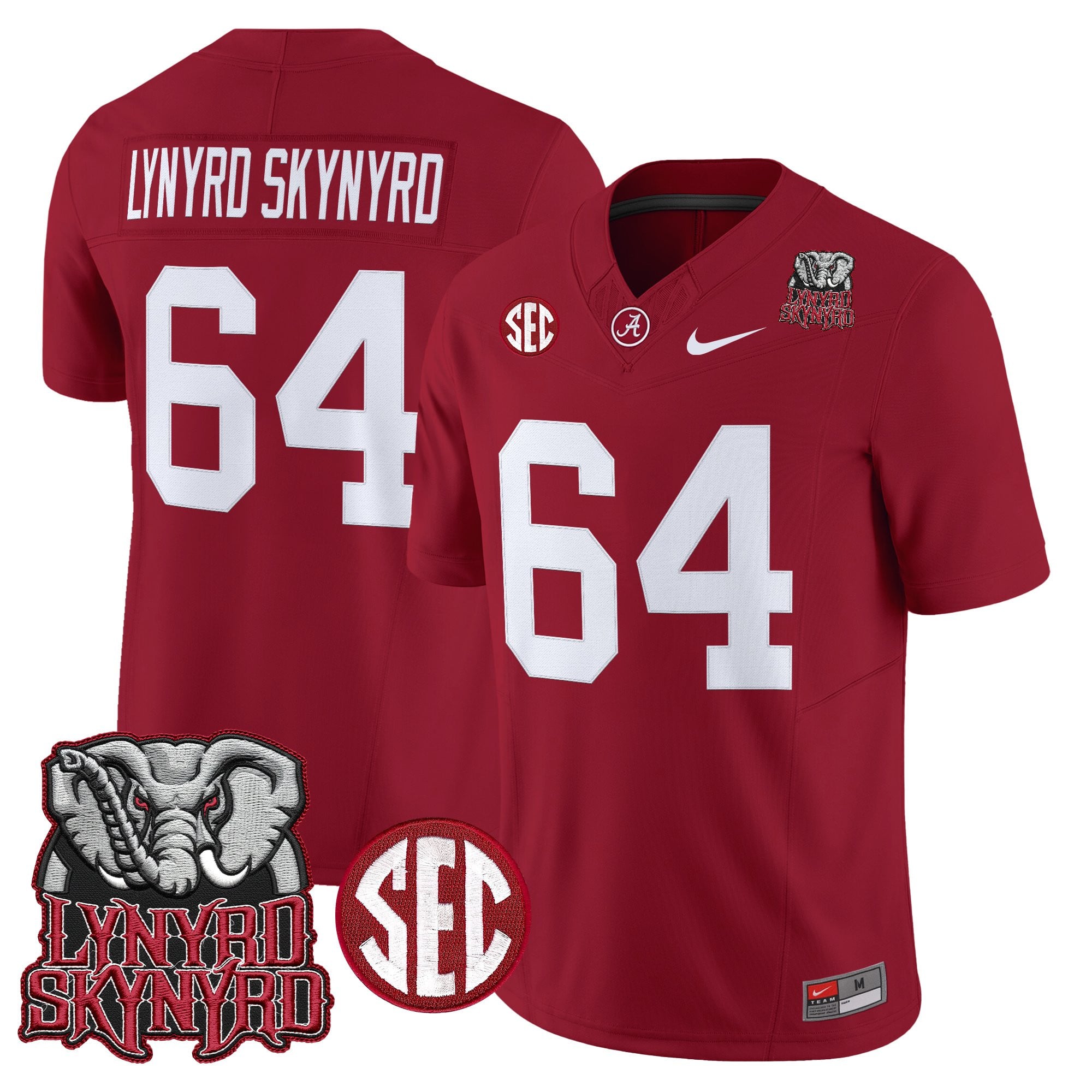 BAMA x Lynyrd Skynyrd Vapor Limited Jersey - Alabama Map - All Stitched