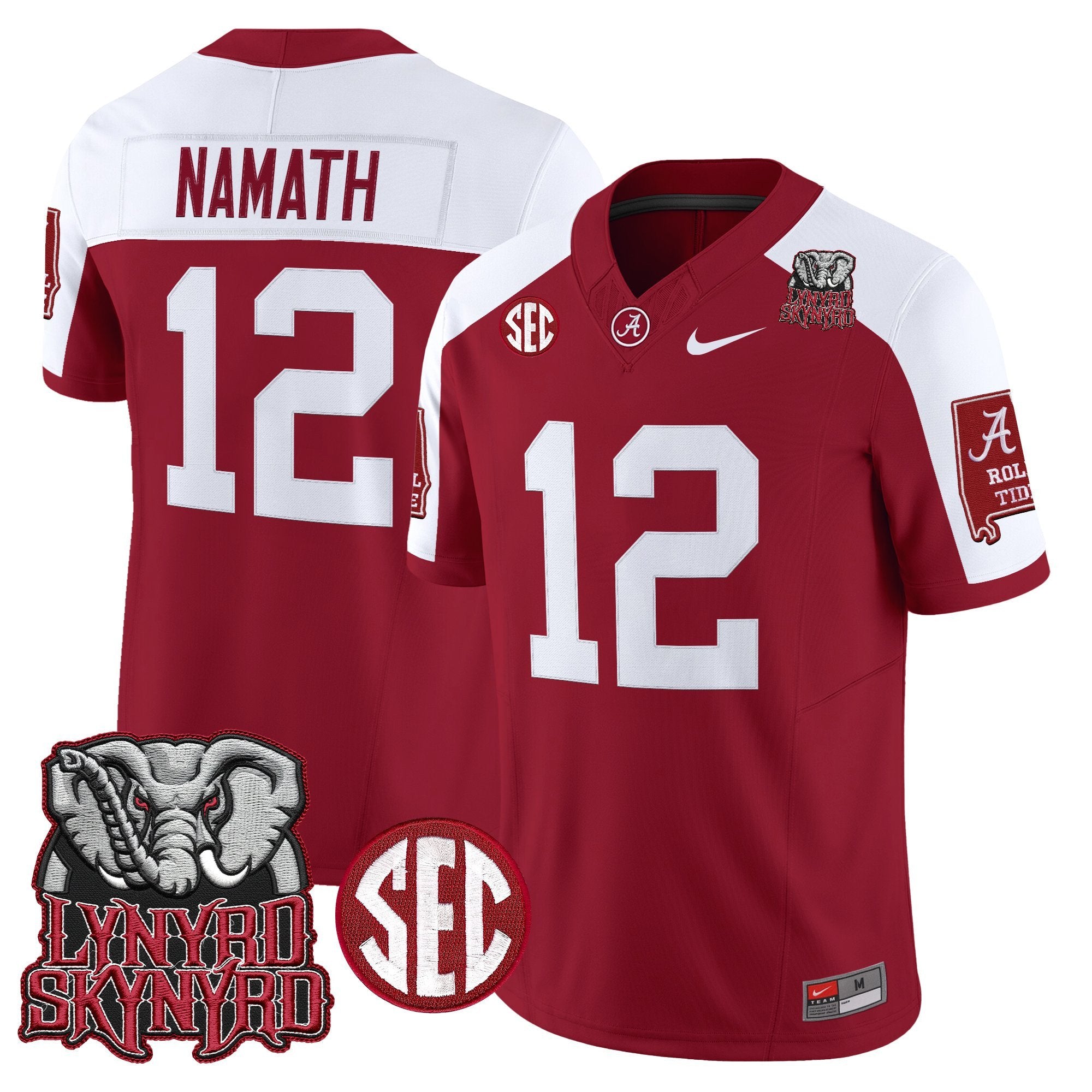 BAMA x Lynyrd Skynyrd Vapor Limited Jersey - Alabama Map - All Stitched