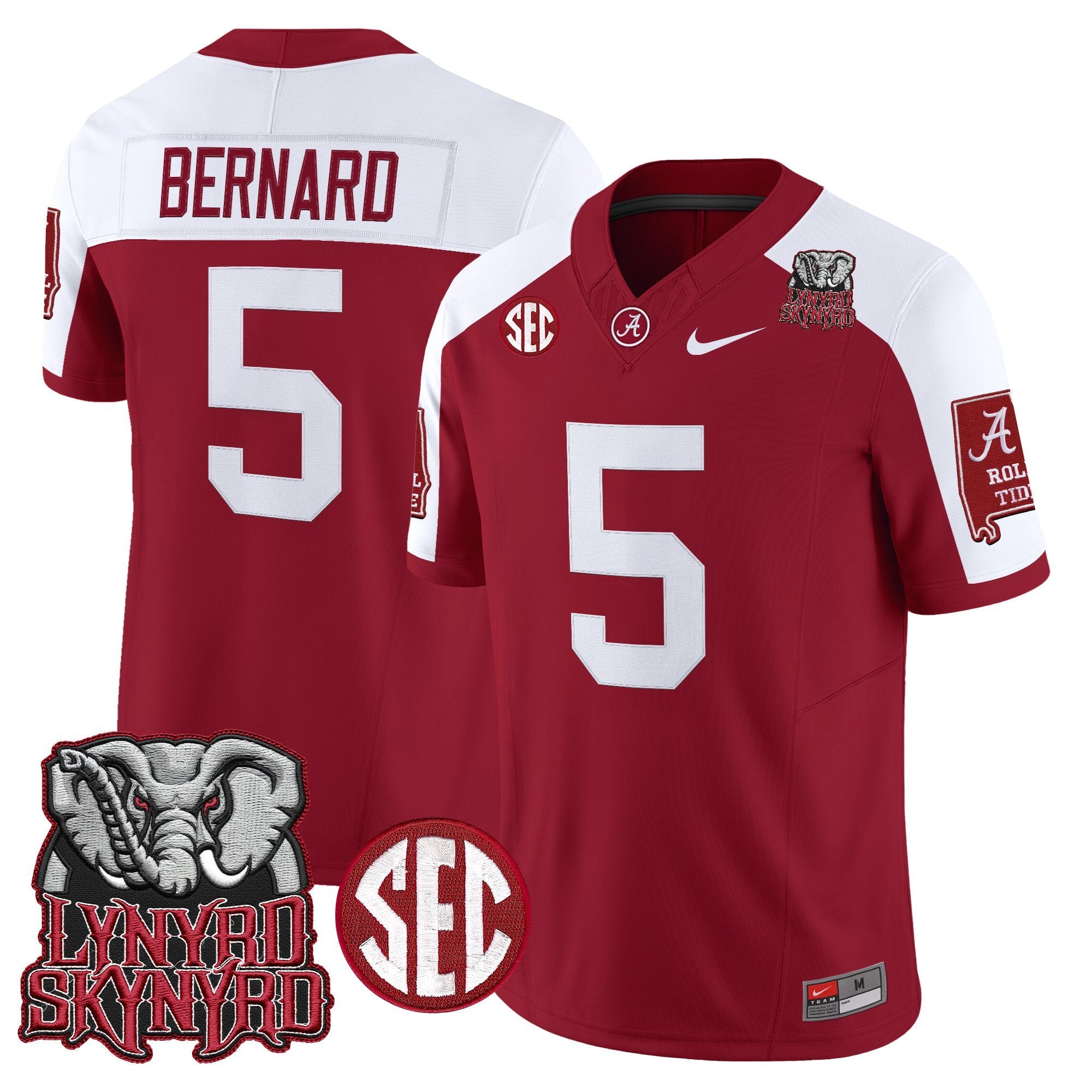 BAMA x Lynyrd Skynyrd Vapor Limited Jersey - Alabama Map - All Stitched