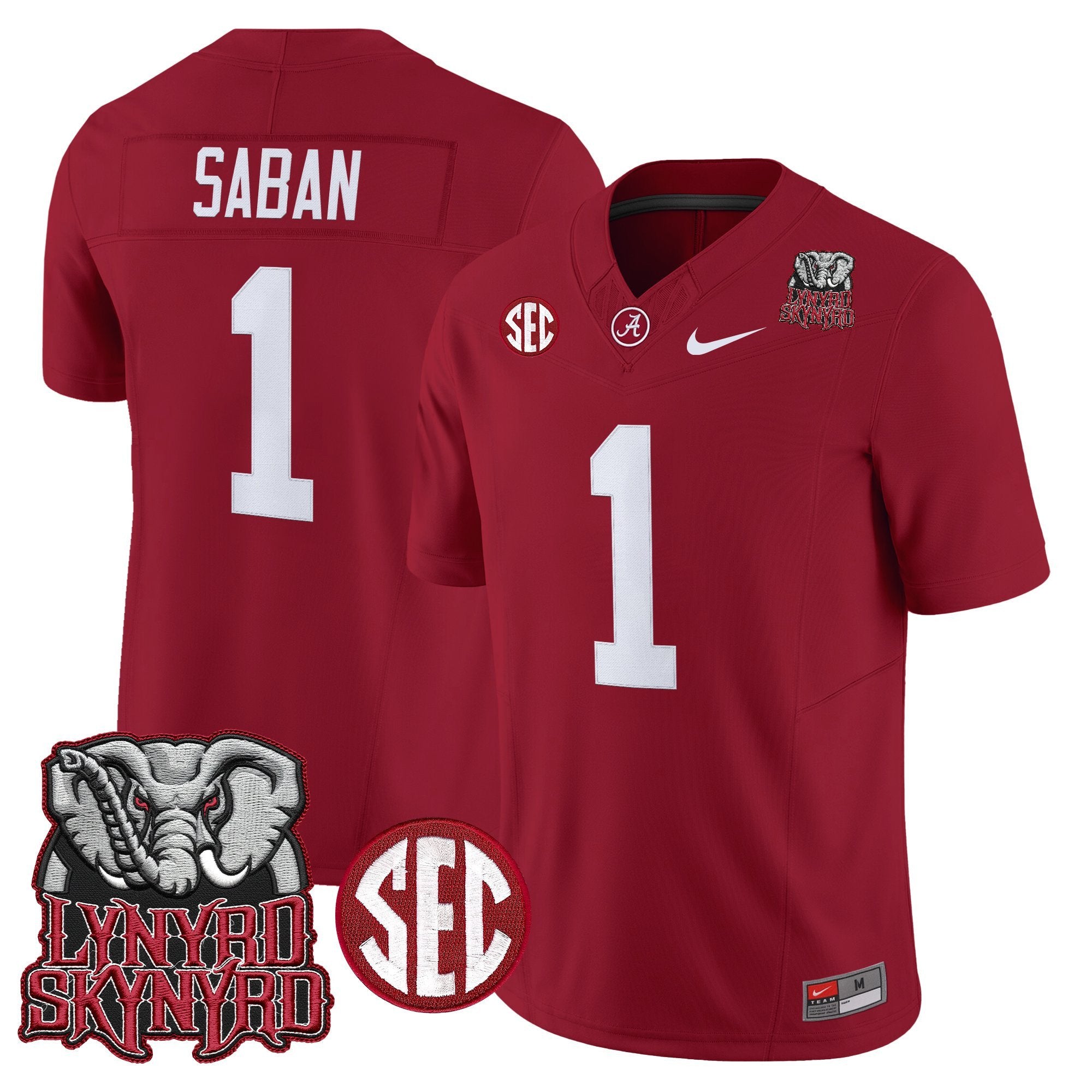 BAMA x Lynyrd Skynyrd Vapor Limited Jersey - Alabama Map - All Stitched