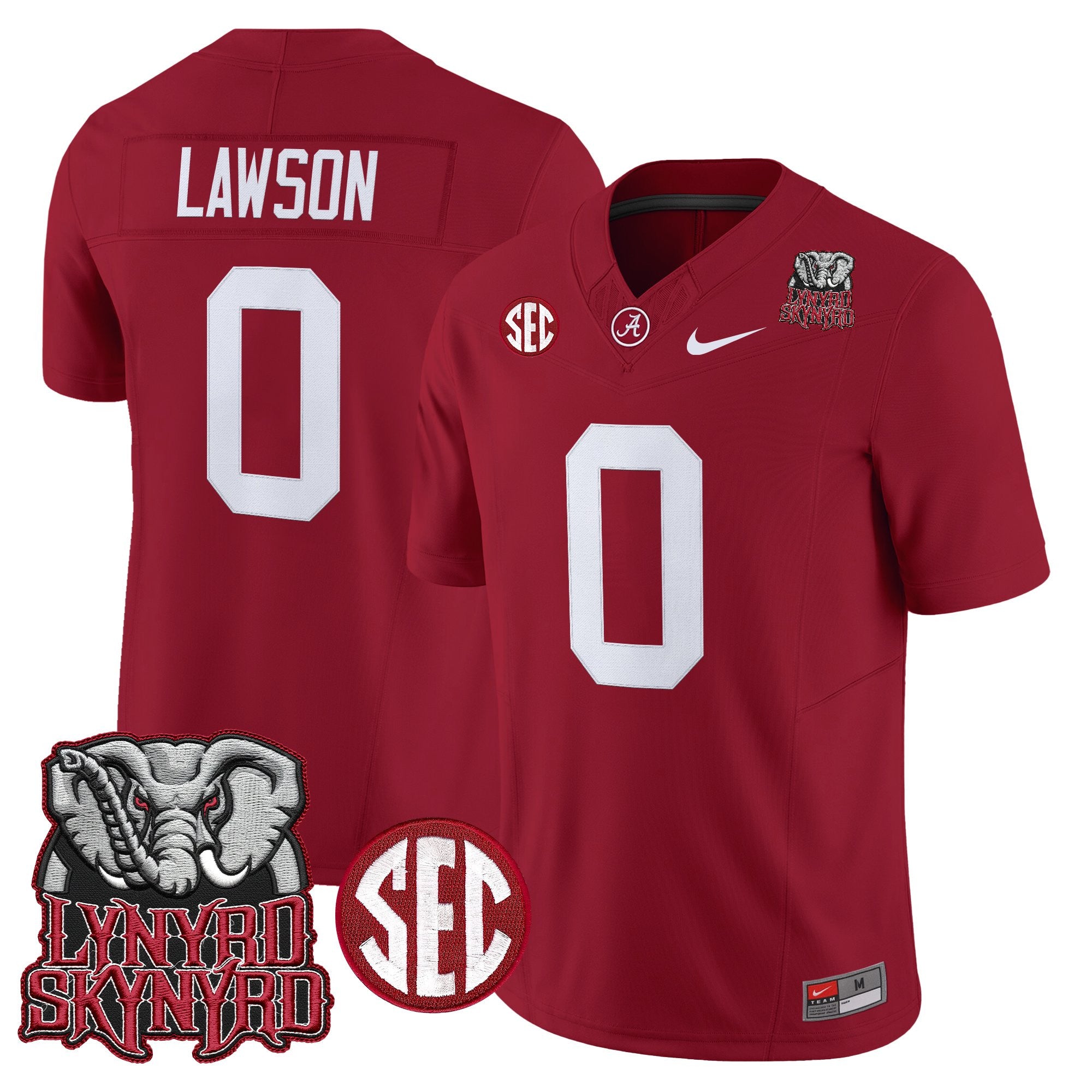 BAMA x Lynyrd Skynyrd Vapor Limited Jersey - Alabama Map - All Stitched