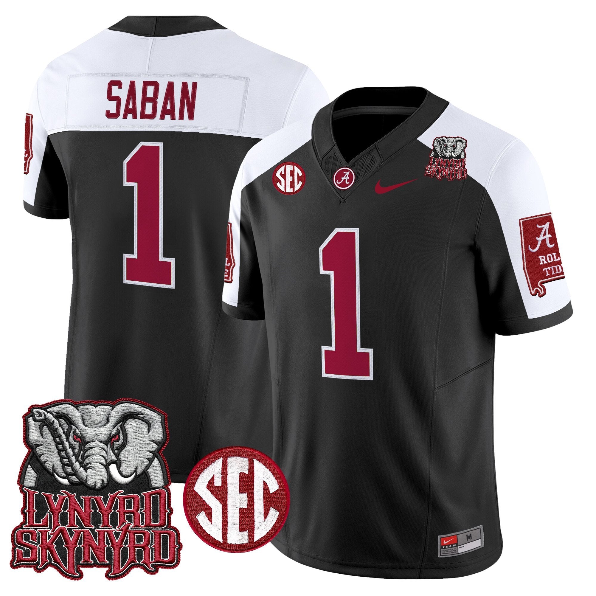 BAMA x Lynyrd Skynyrd Vapor Limited Jersey - Alabama Map - All Stitched