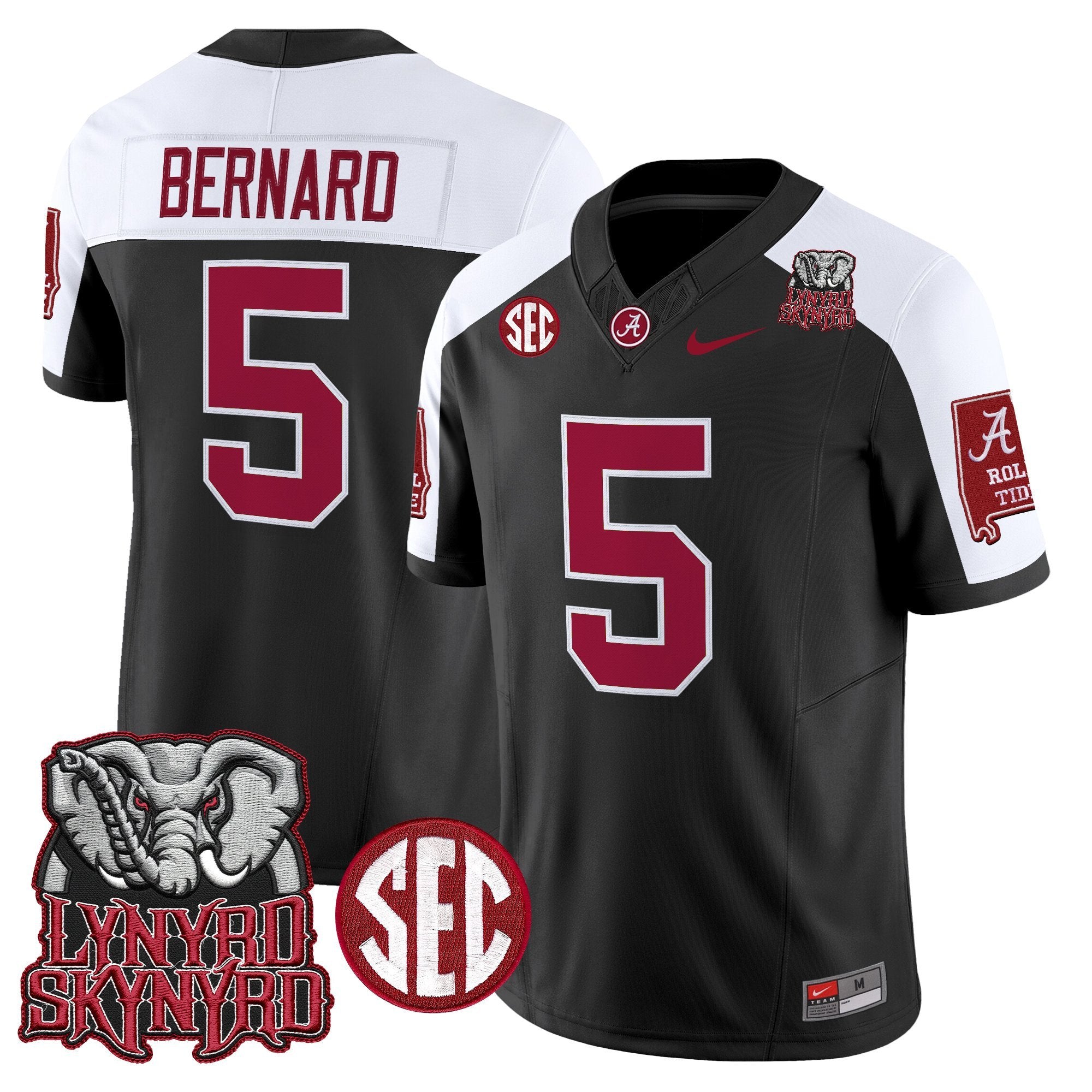 BAMA x Lynyrd Skynyrd Vapor Limited Jersey - Alabama Map - All Stitched