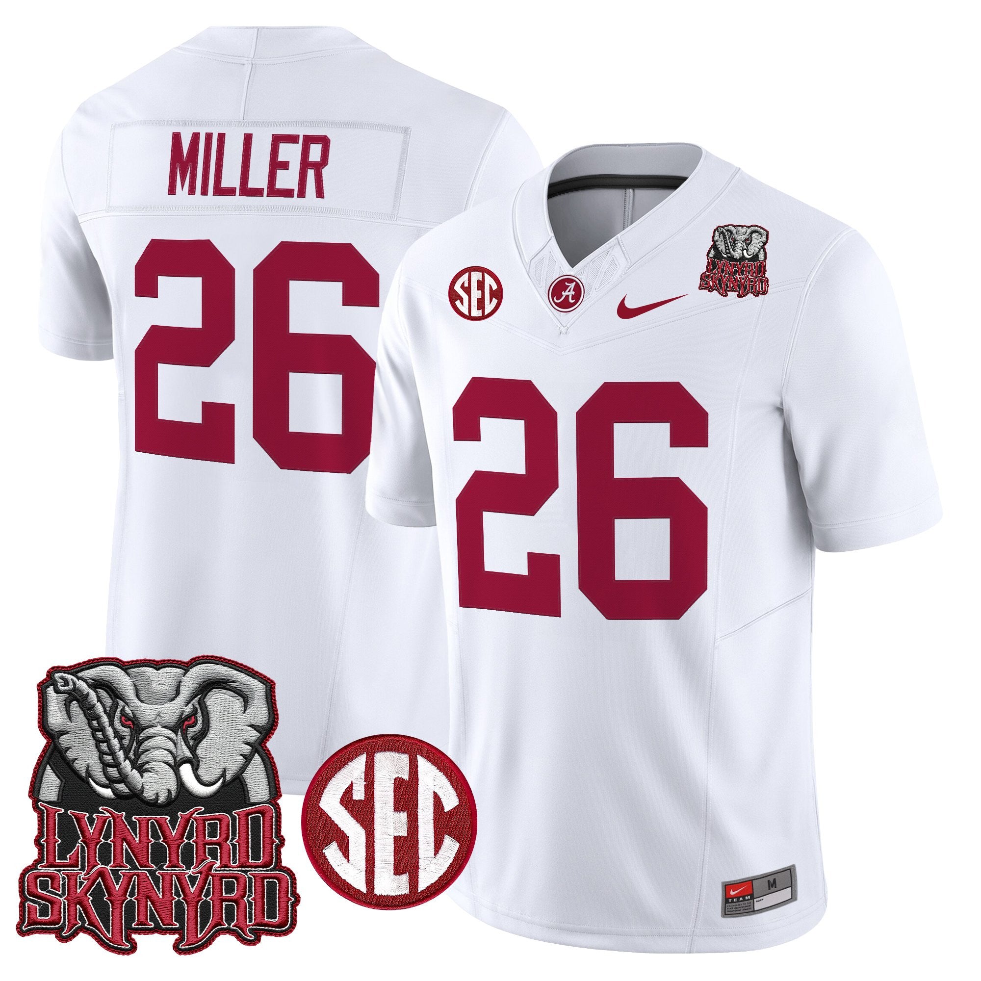 BAMA x Lynyrd Skynyrd Vapor Limited Jersey - Alabama Map - All Stitched