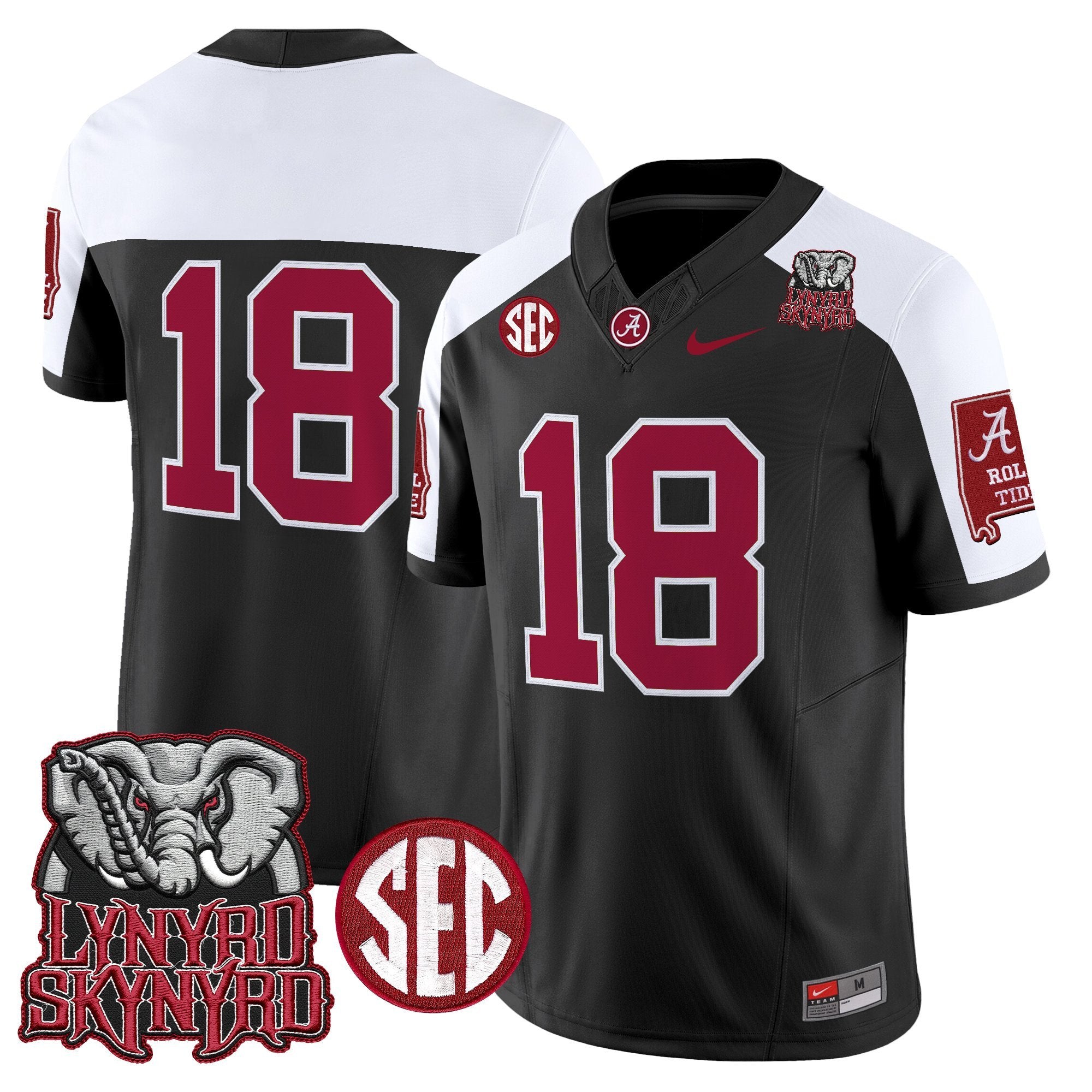 BAMA x Lynyrd Skynyrd Vapor Limited Jersey - Alabama Map - All Stitched