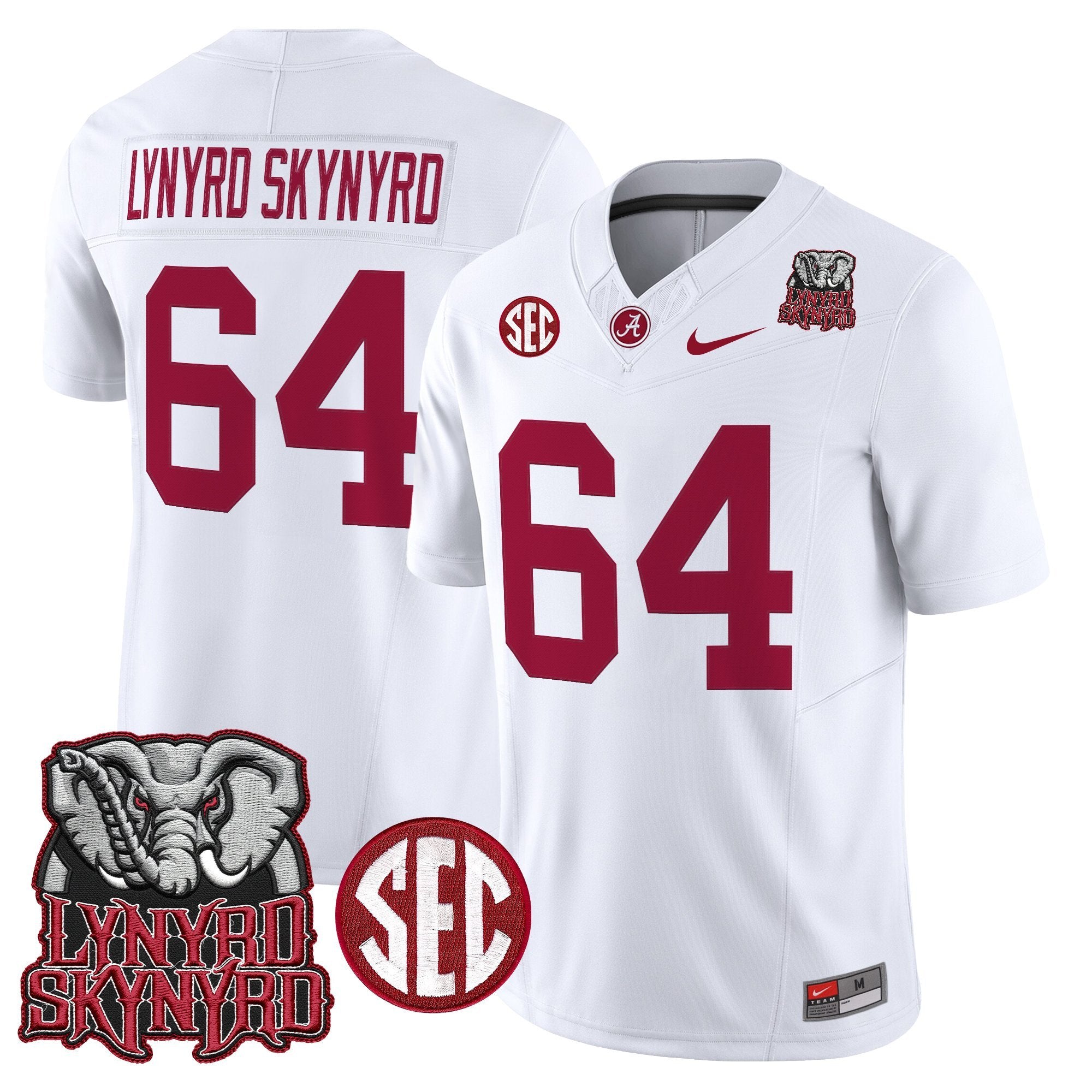 BAMA x Lynyrd Skynyrd Vapor Limited Jersey - Alabama Map - All Stitched