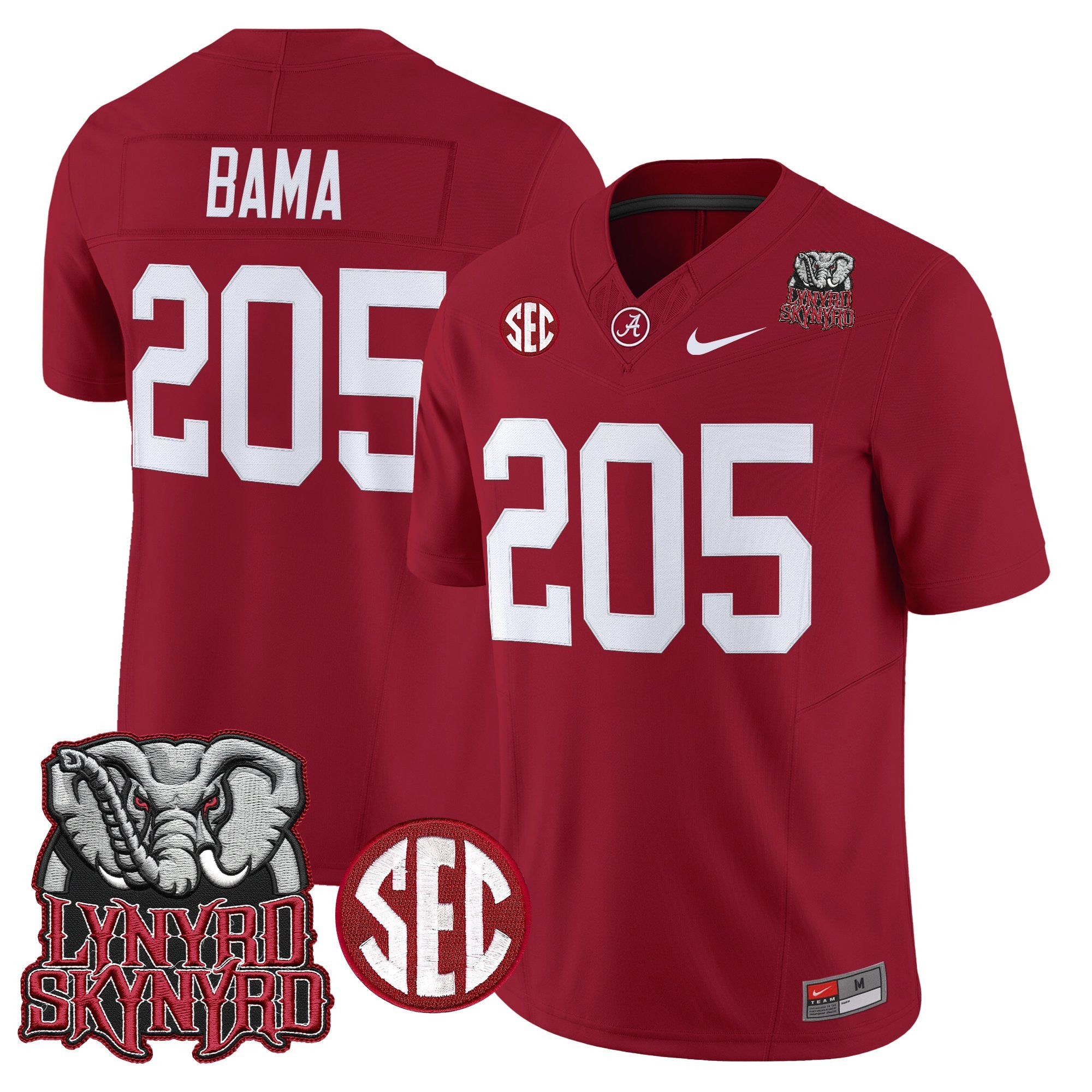 BAMA x Lynyrd Skynyrd Vapor Limited Jersey - Alabama Map - All Stitched