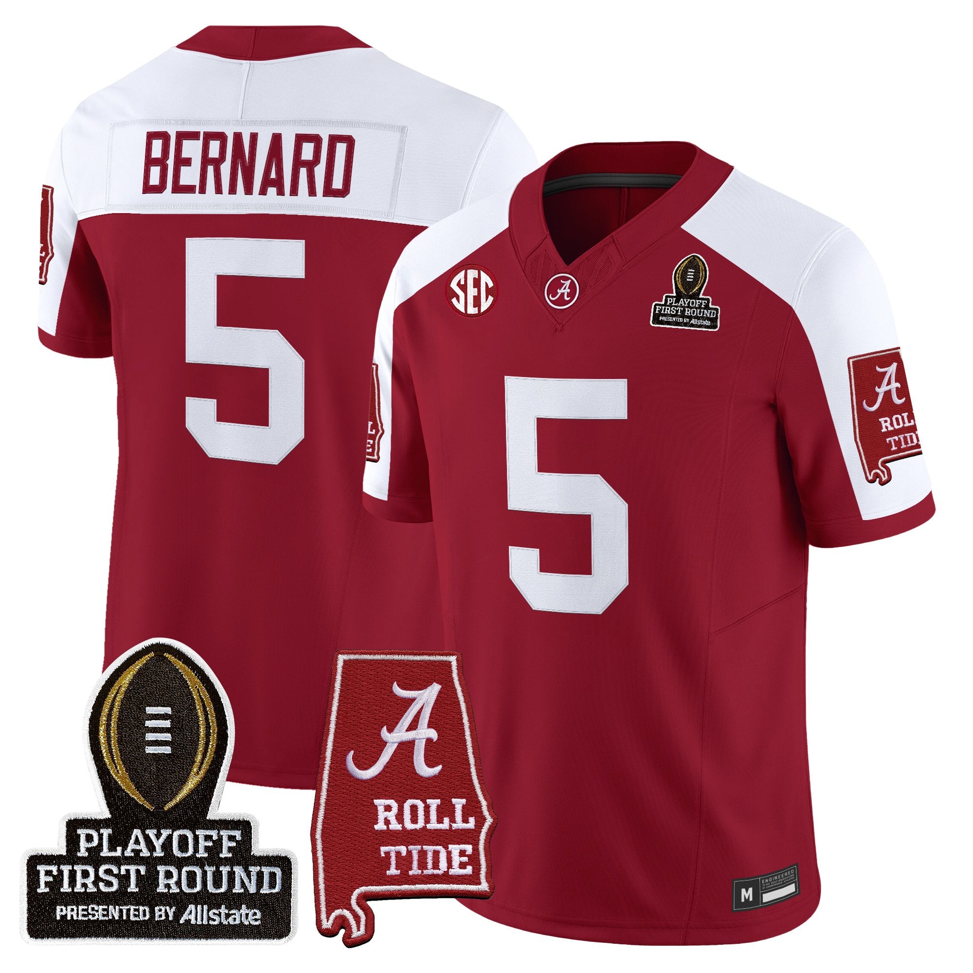 BAMA 2025 Playoff First Round Vapor Limited Jersey - All Stitched