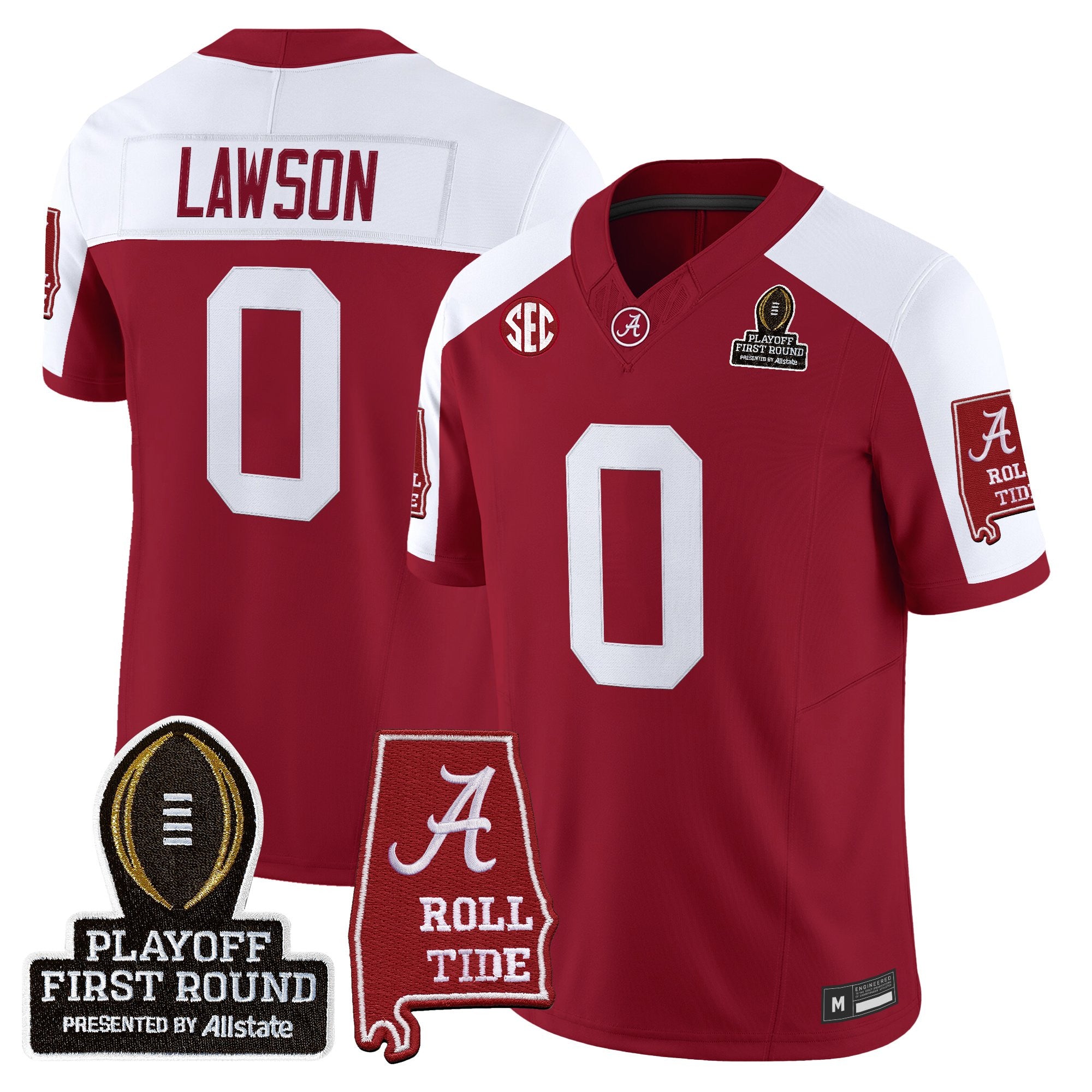 BAMA 2025 Playoff First Round Vapor Limited Jersey - All Stitched