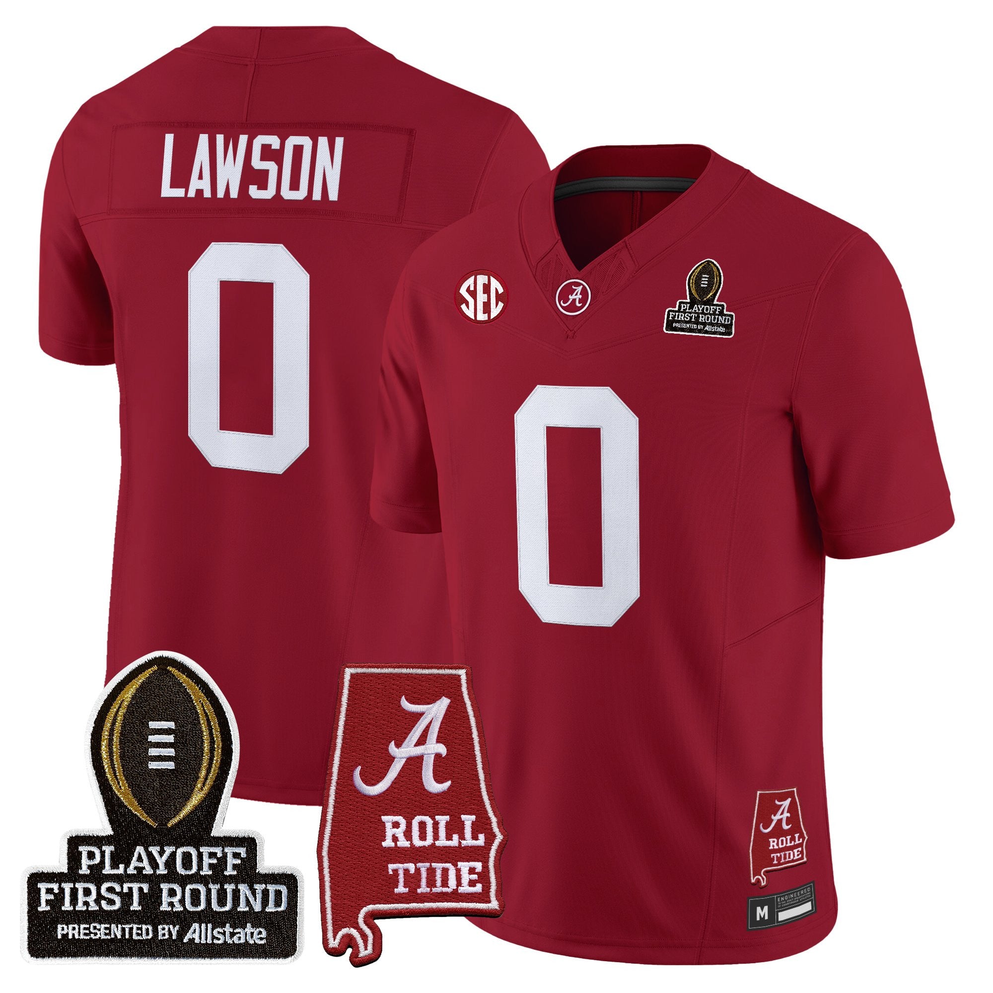 BAMA 2025 Playoff First Round Vapor Limited Jersey - All Stitched