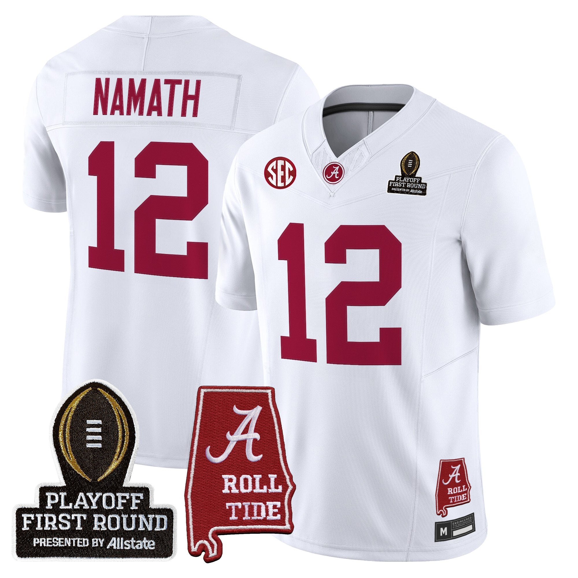 BAMA 2025 Playoff First Round Vapor Limited Jersey - All Stitched
