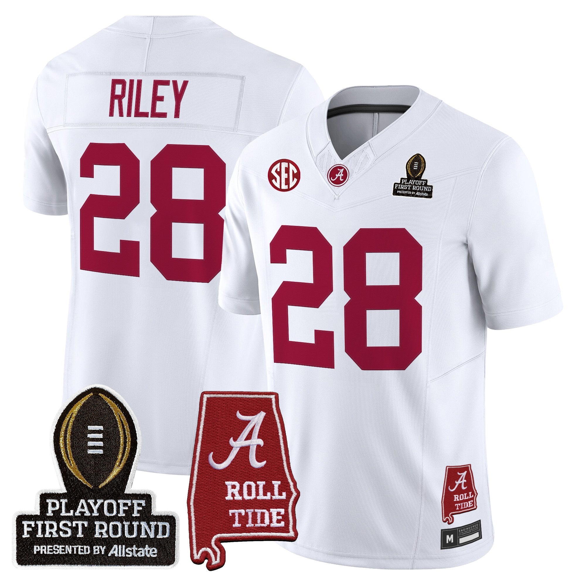 BAMA 2025 Playoff First Round Vapor Limited Jersey - All Stitched