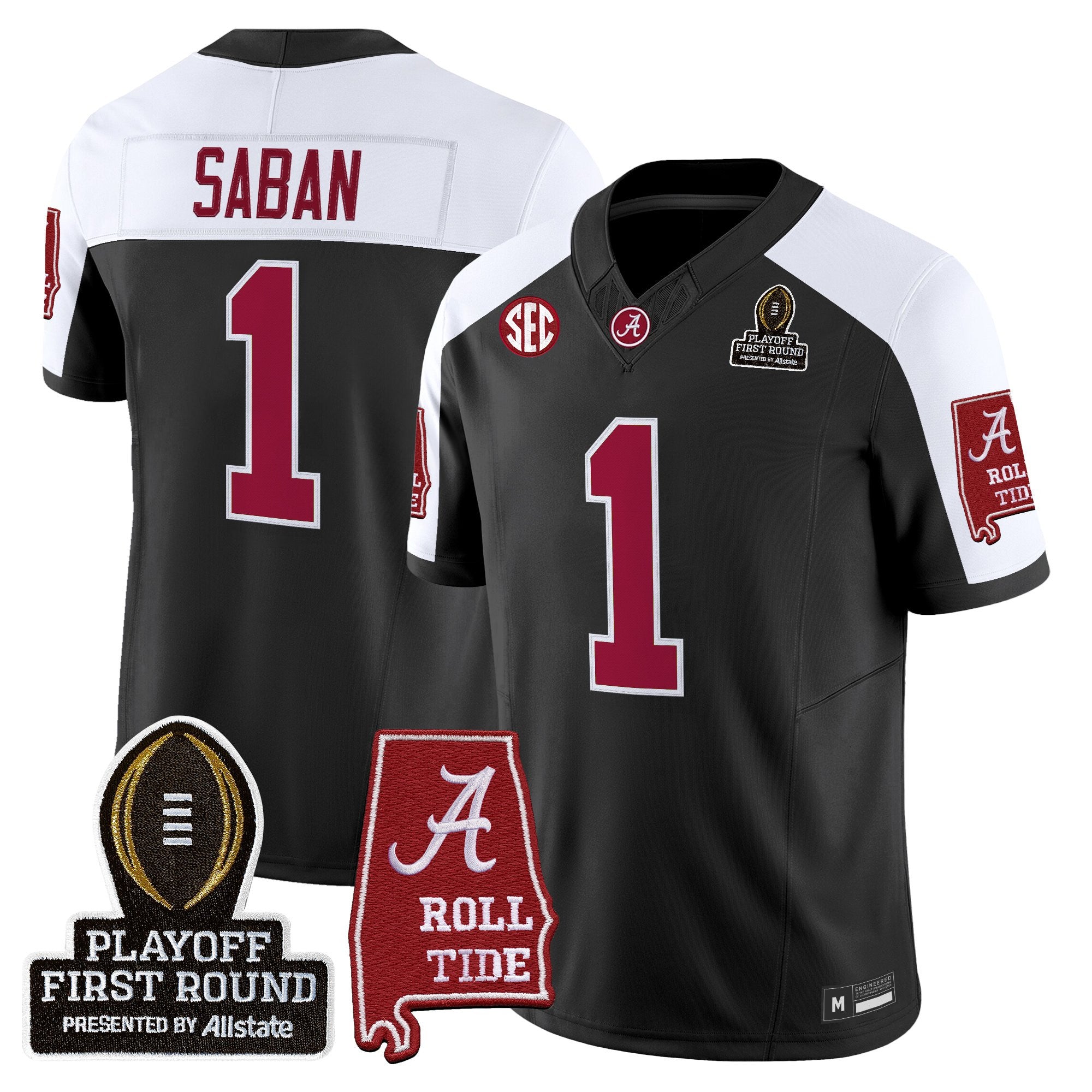 BAMA 2025 Playoff First Round Vapor Limited Jersey - All Stitched
