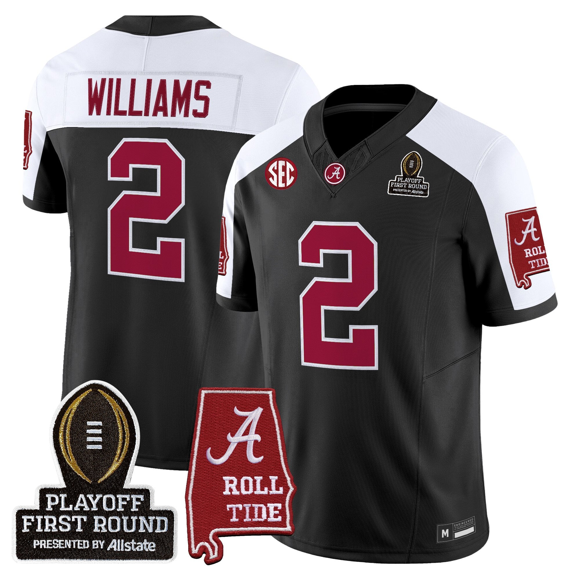 BAMA 2025 Playoff First Round Vapor Limited Jersey - All Stitched