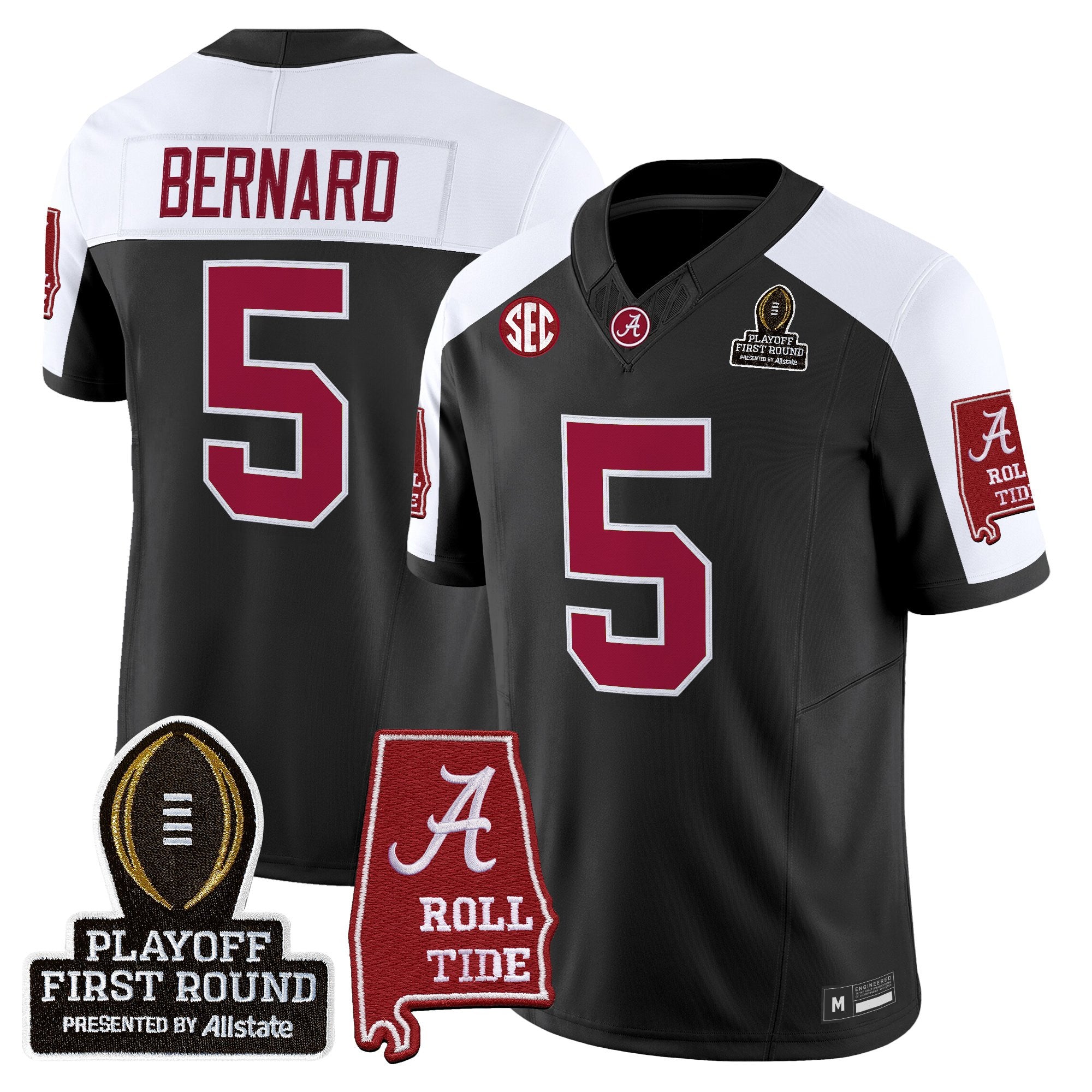 BAMA 2025 Playoff First Round Vapor Limited Jersey - All Stitched