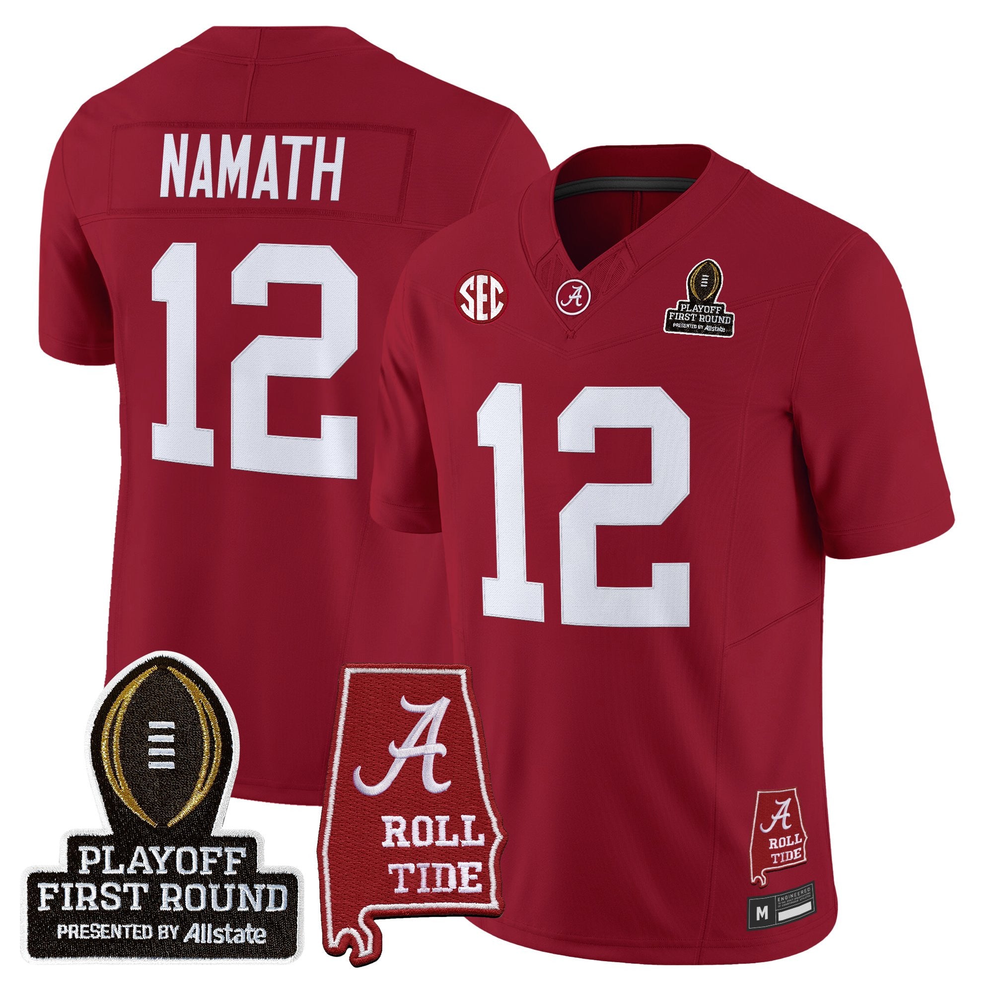 BAMA 2025 Playoff First Round Vapor Limited Jersey - All Stitched