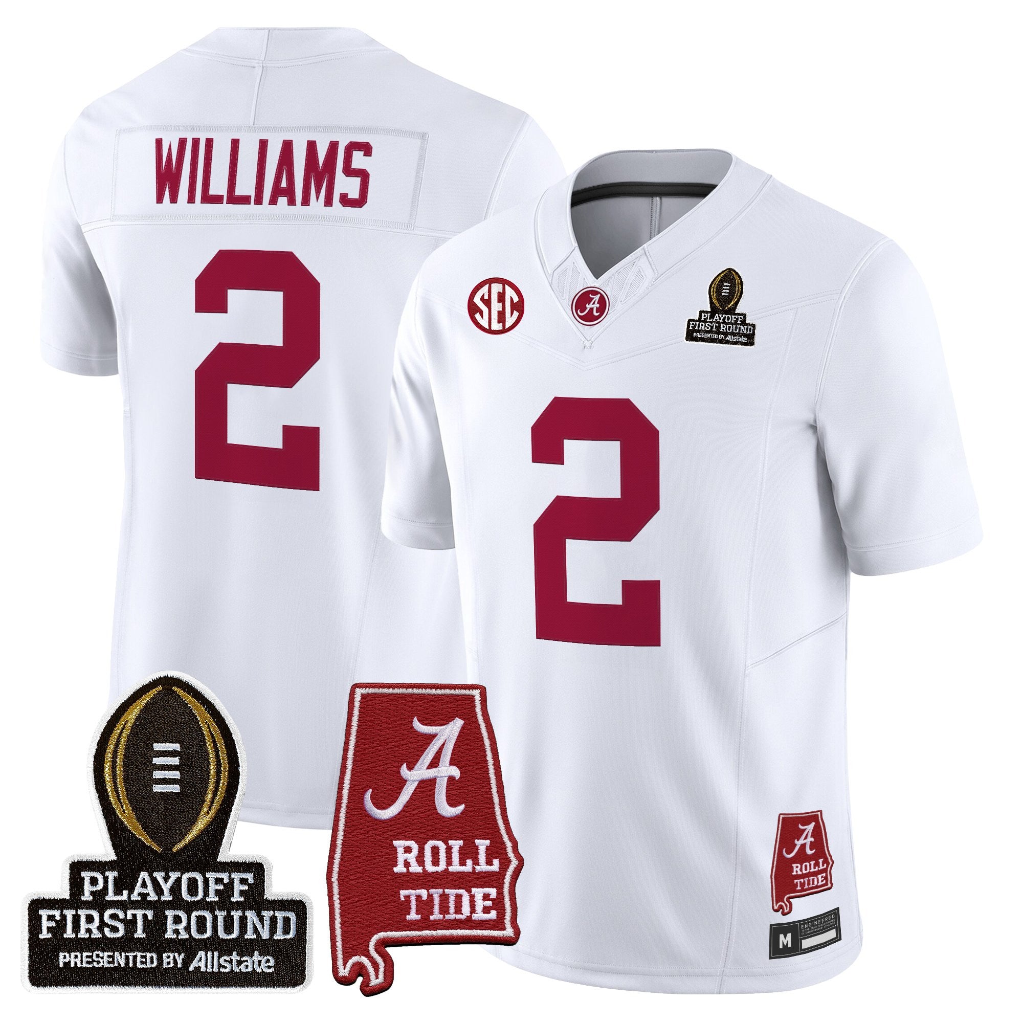 BAMA 2025 Playoff First Round Vapor Limited Jersey - All Stitched