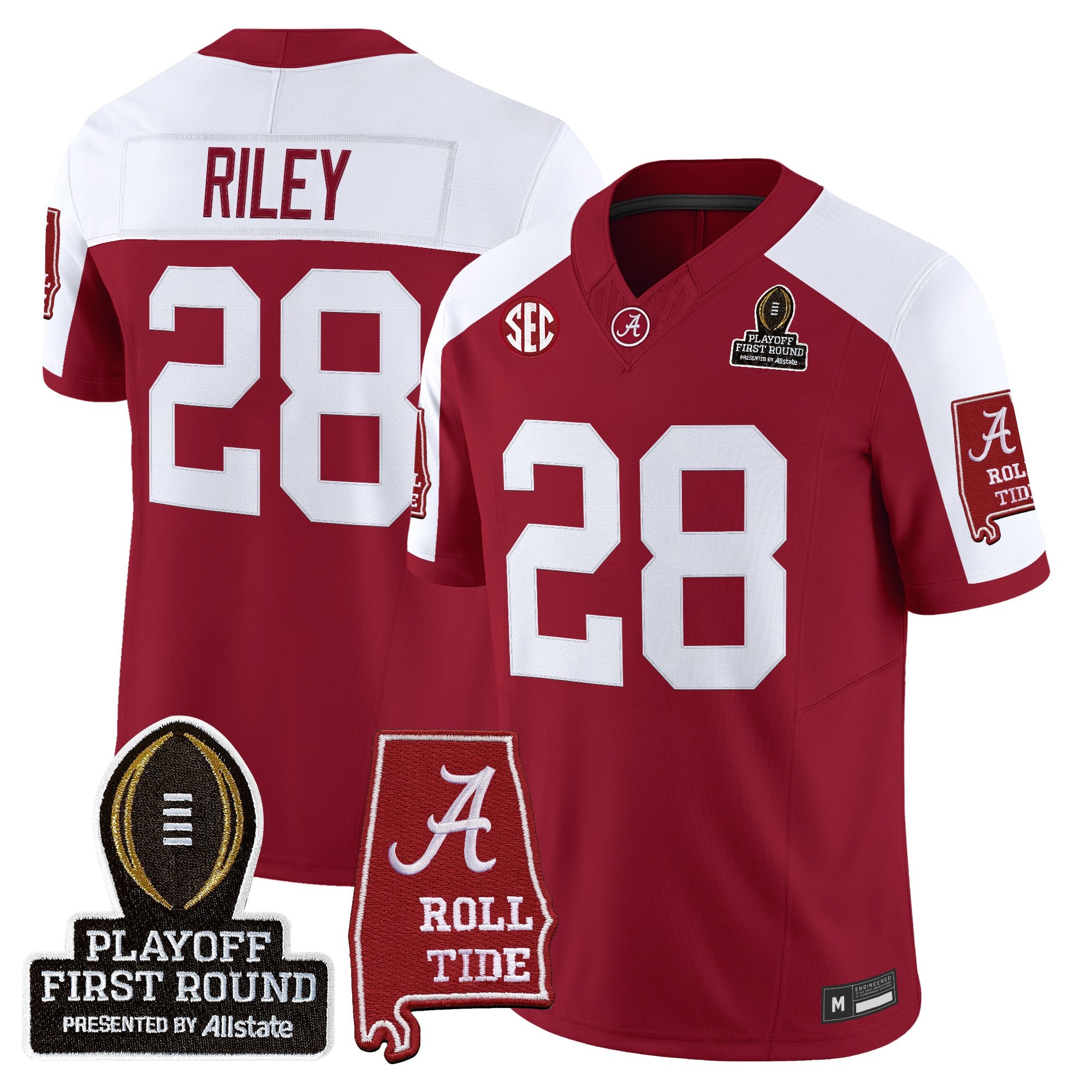 BAMA 2025 Playoff First Round Vapor Limited Jersey - All Stitched