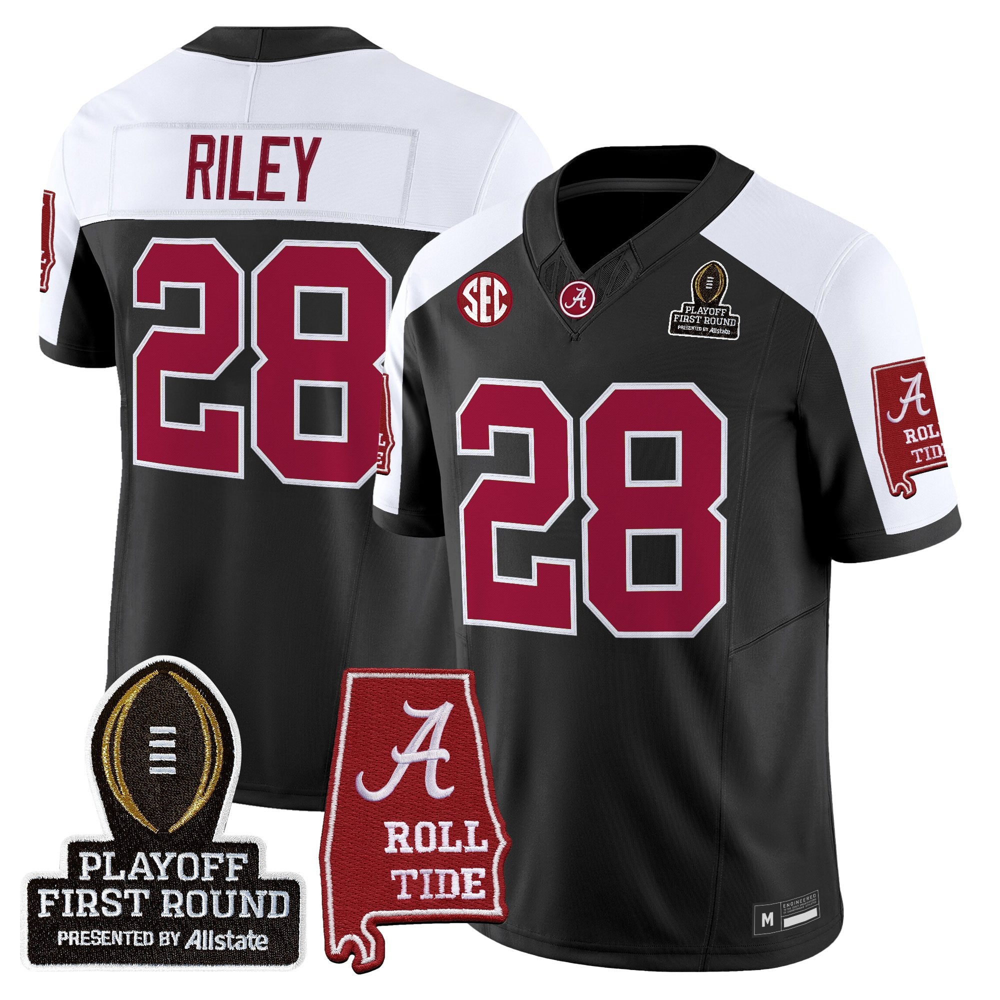 BAMA 2025 Playoff First Round Vapor Limited Jersey - All Stitched