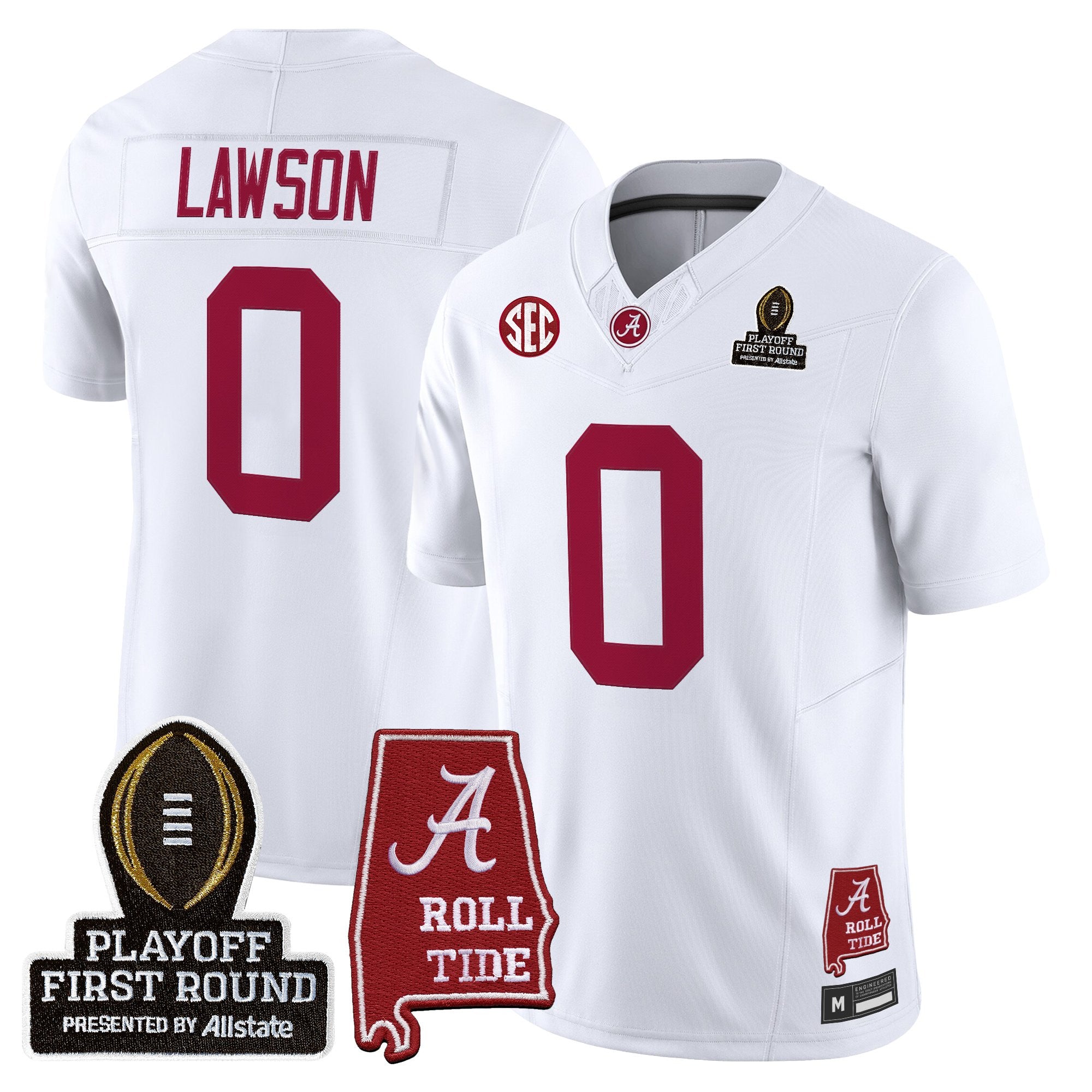 BAMA 2025 Playoff First Round Vapor Limited Jersey - All Stitched