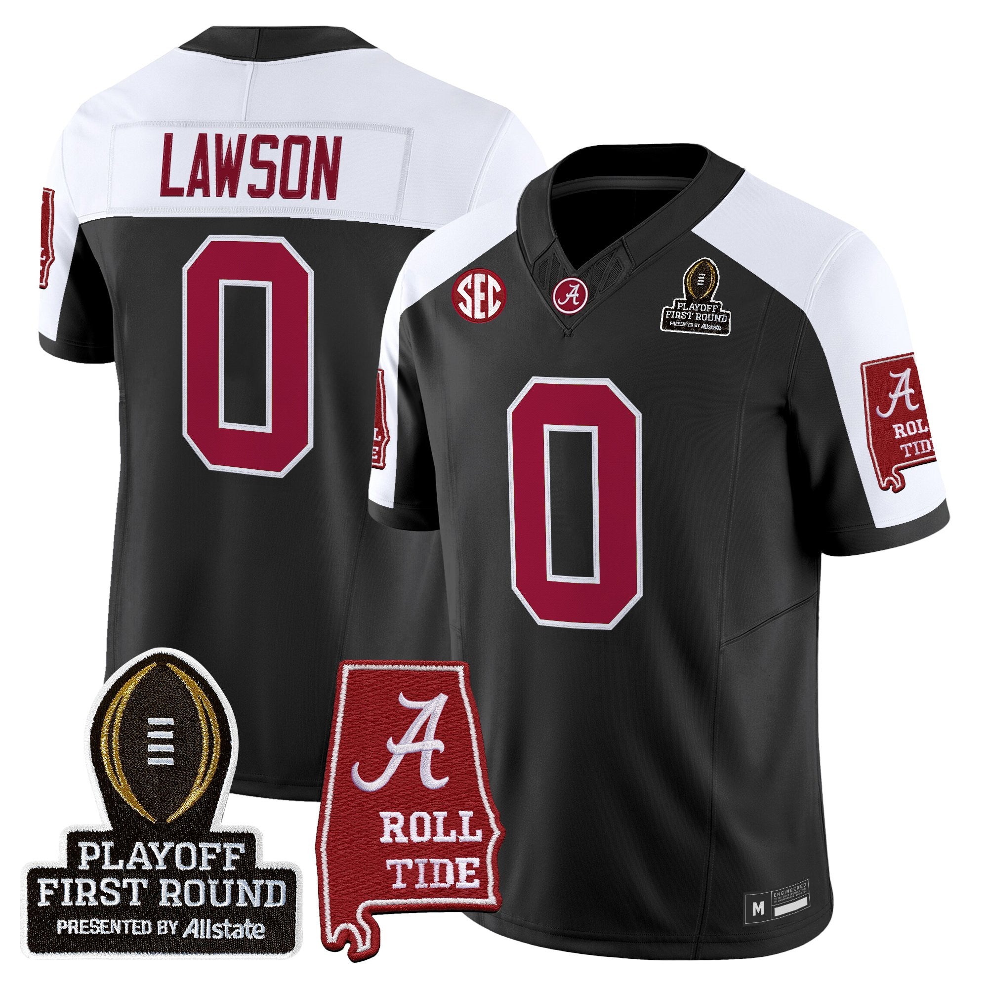 BAMA 2025 Playoff First Round Vapor Limited Jersey - All Stitched