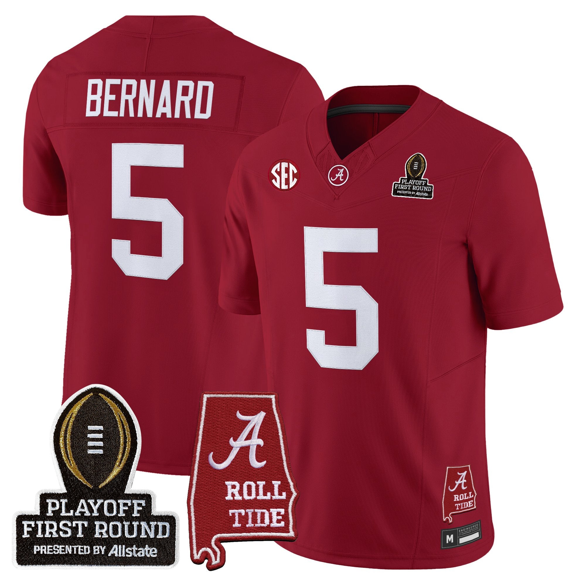 BAMA 2025 Playoff First Round Vapor Limited Jersey - All Stitched