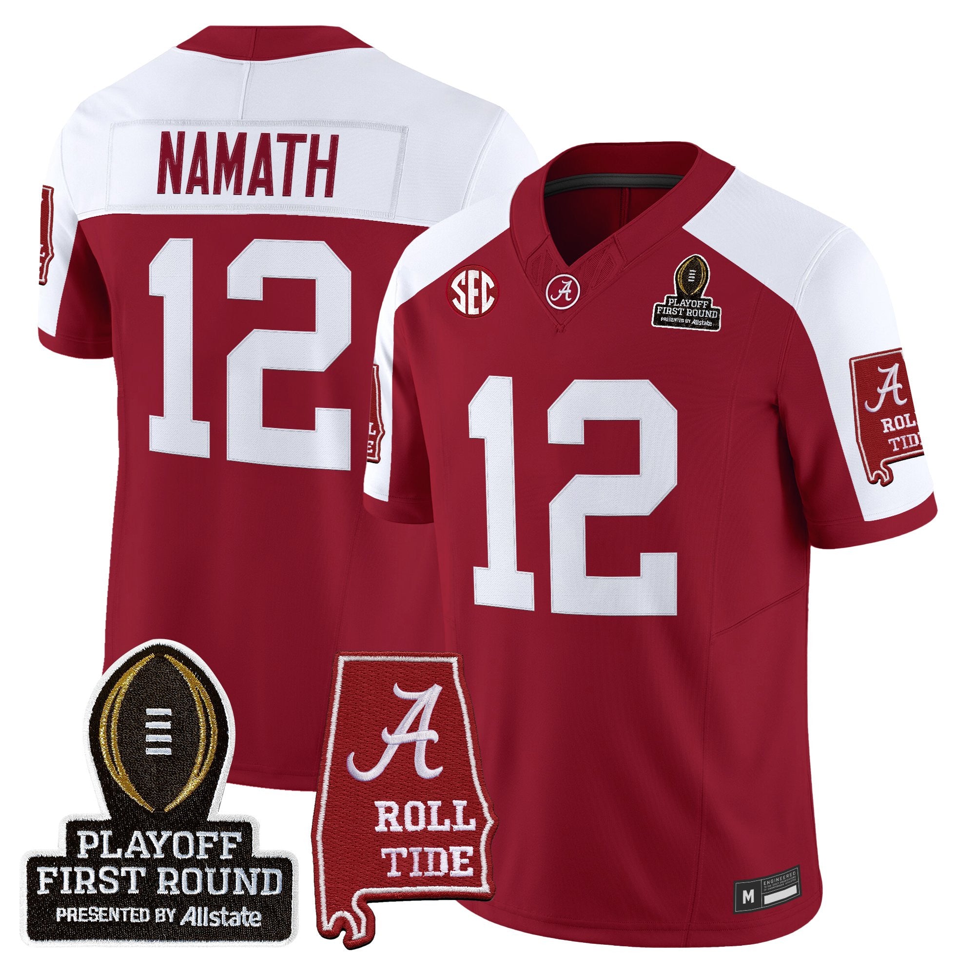 BAMA 2025 Playoff First Round Vapor Limited Jersey - All Stitched