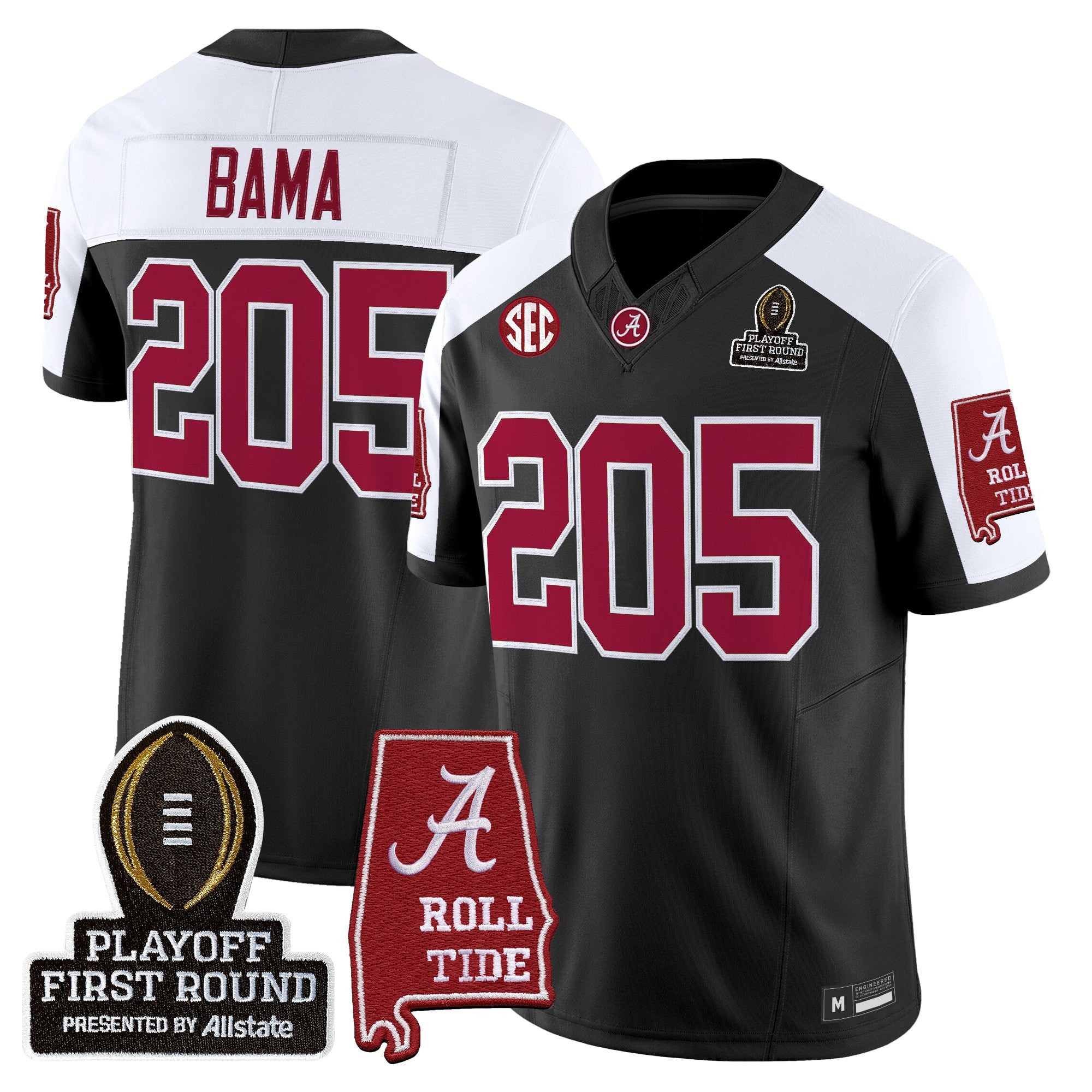 BAMA 2025 Playoff First Round Vapor Limited Jersey - All Stitched