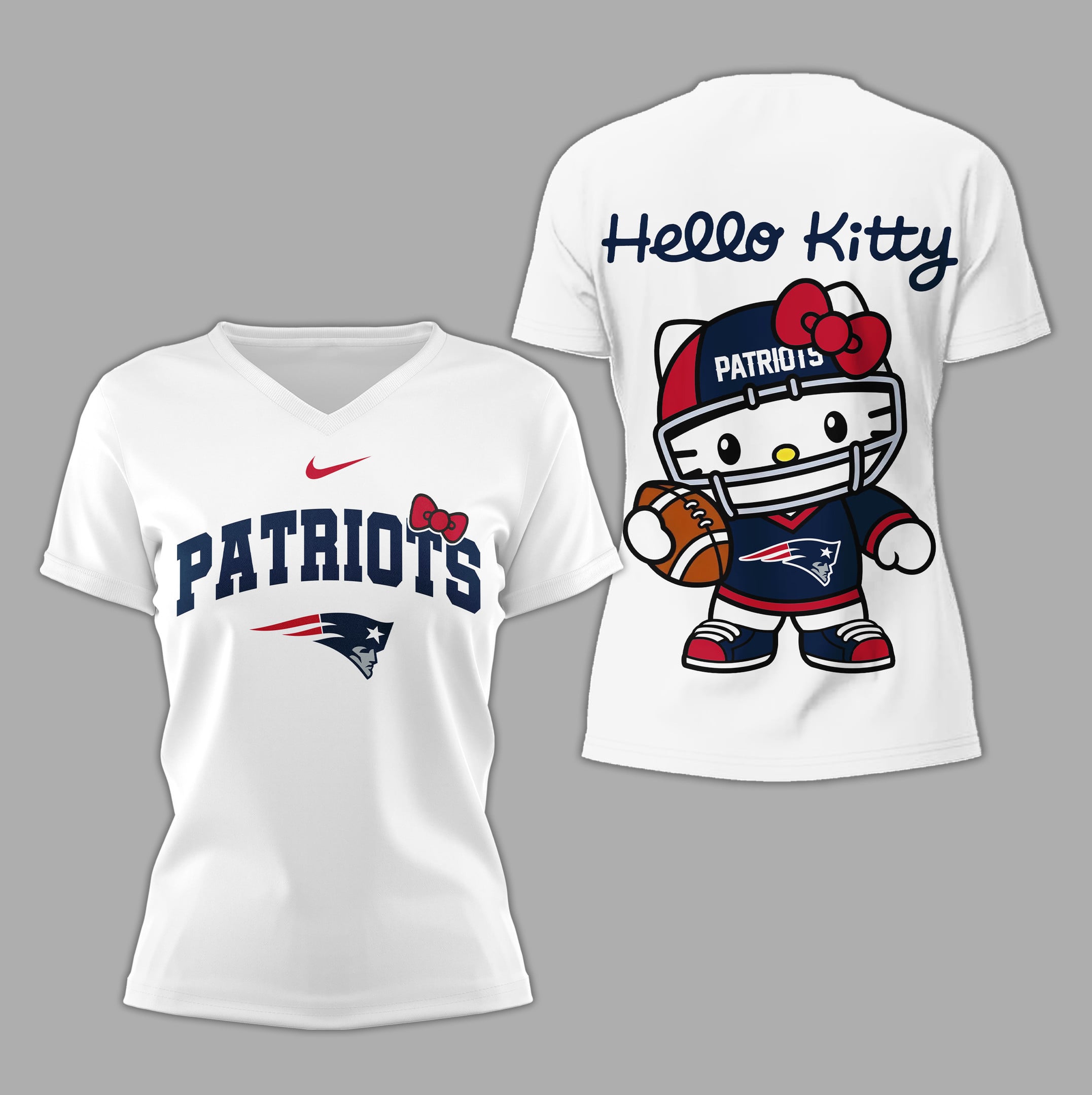 New England Patriots | Premium NFL Hello Kitty Women's Shirt 